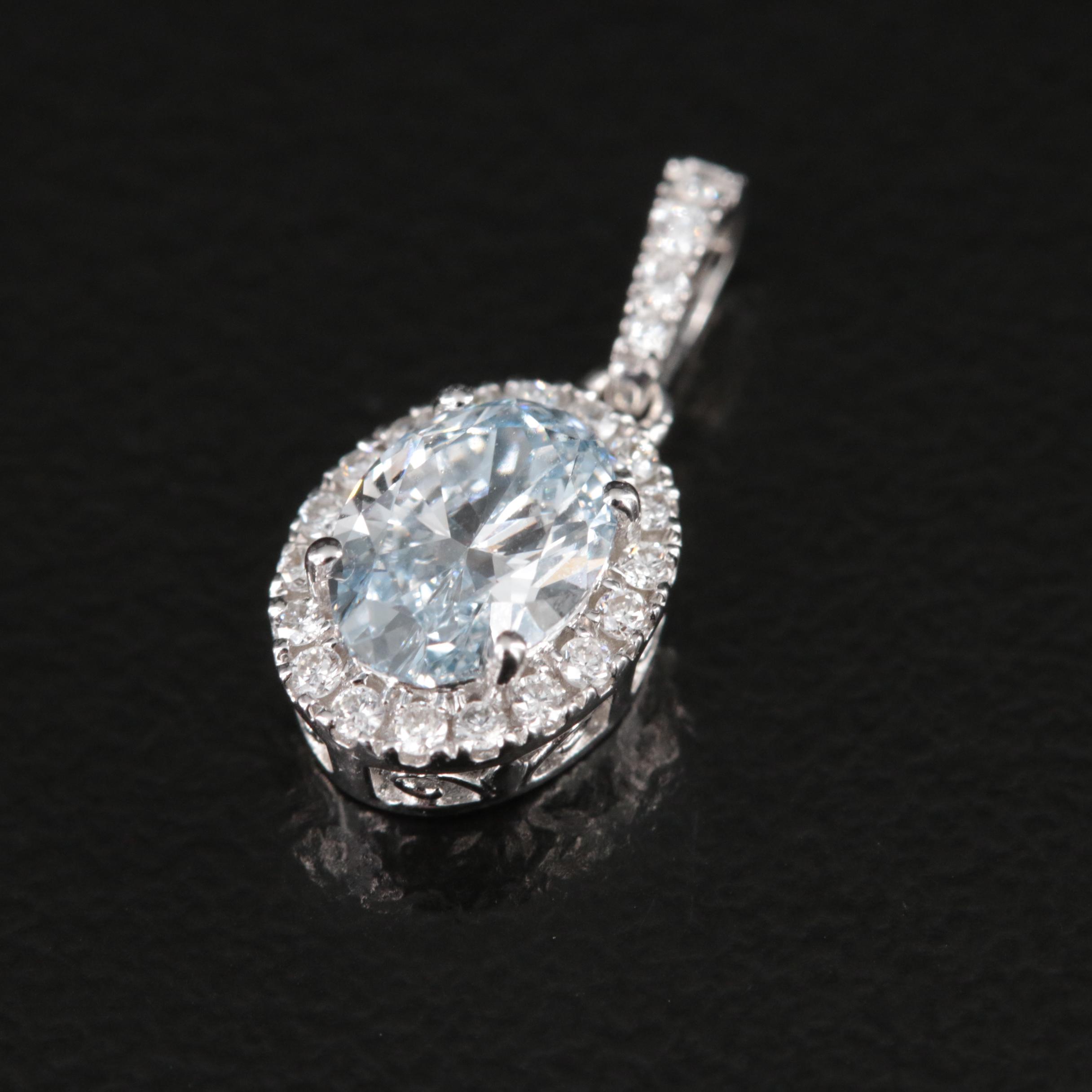 14K 0.63 CTW Lab Grown Diamond Pendant