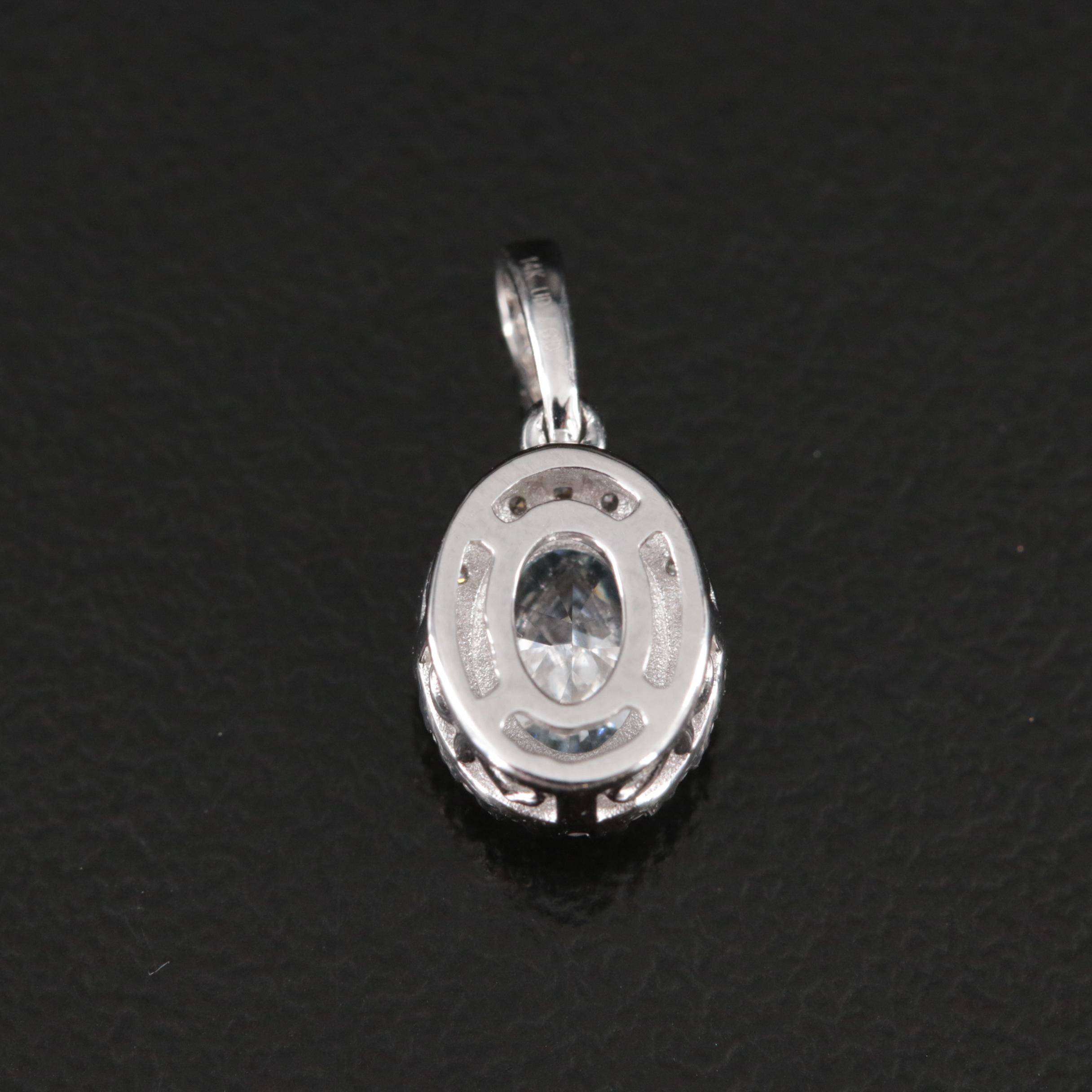 14K 0.63 CTW Lab Grown Diamond Pendant