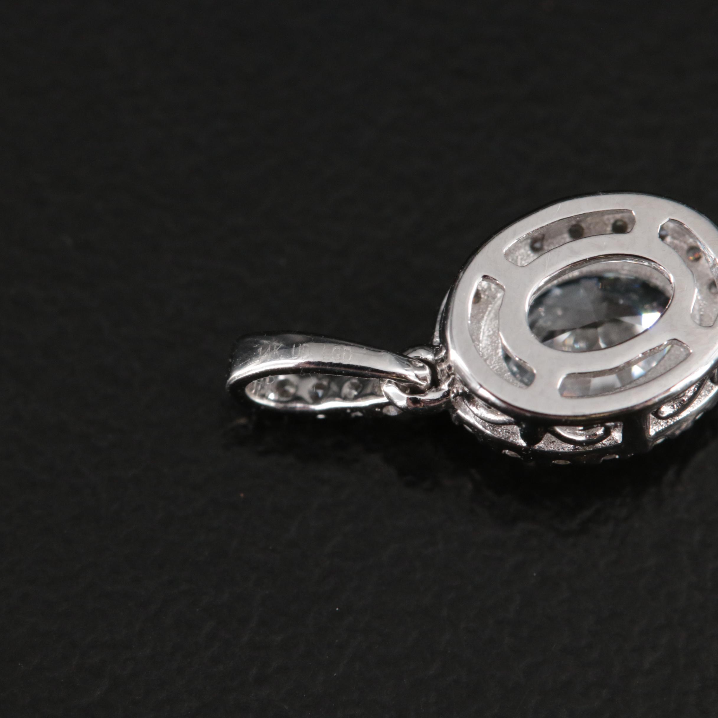 14K 0.63 CTW Lab Grown Diamond Pendant