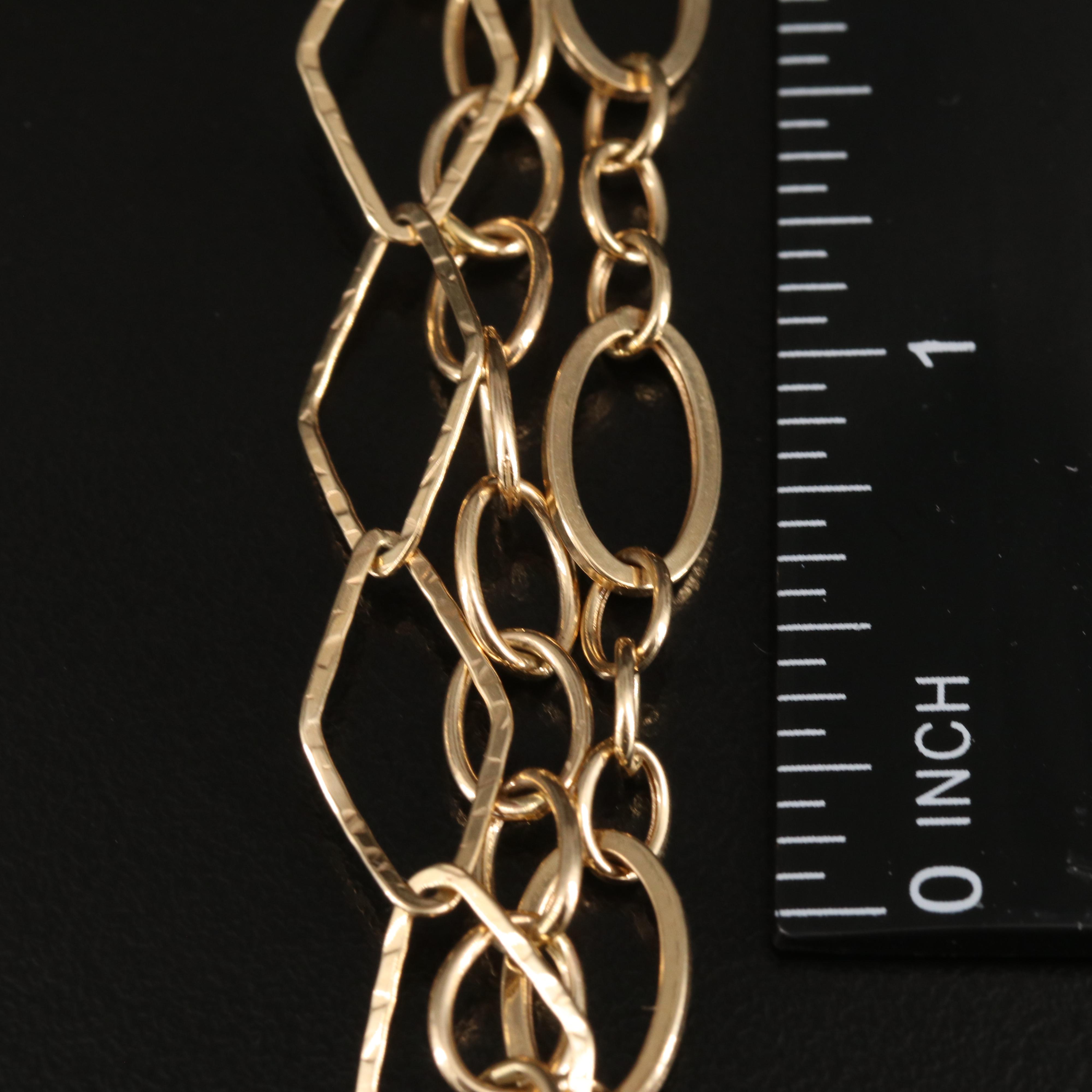 14K Triple Chain Bracelet
