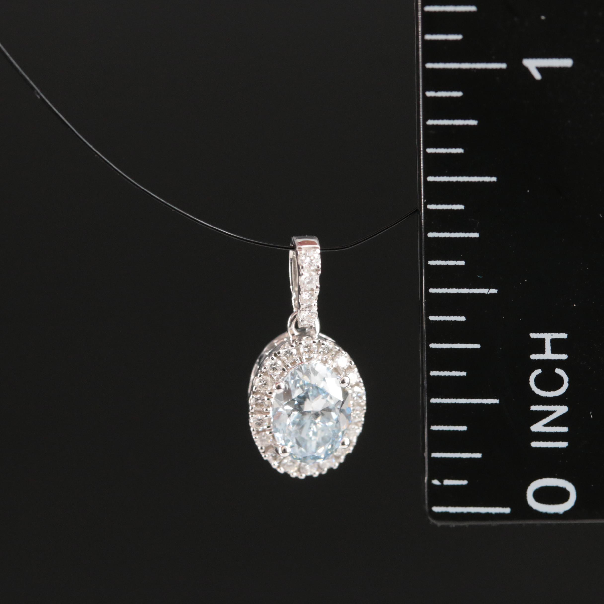 14K 0.63 CTW Lab Grown Diamond Pendant