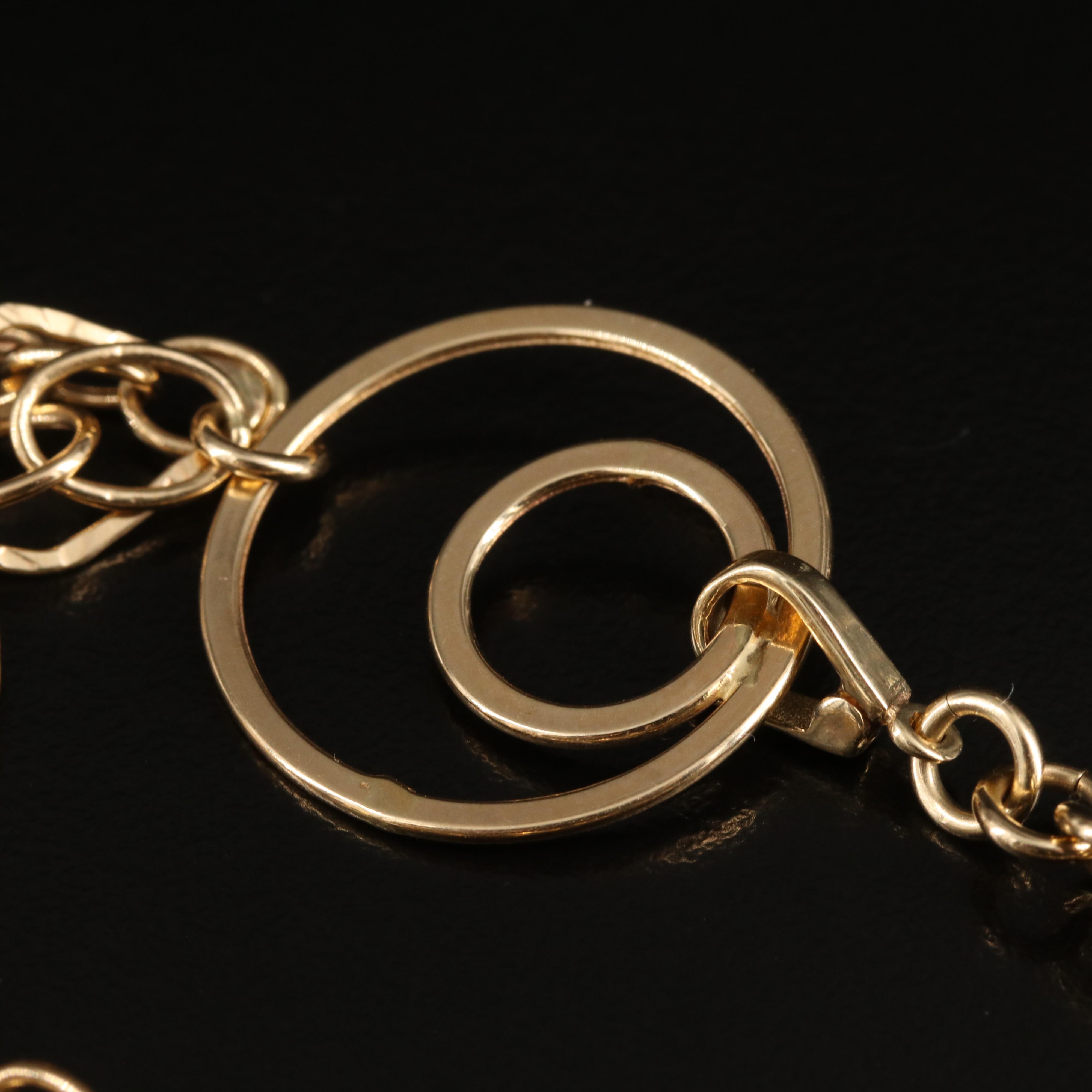 14K Triple Chain Bracelet