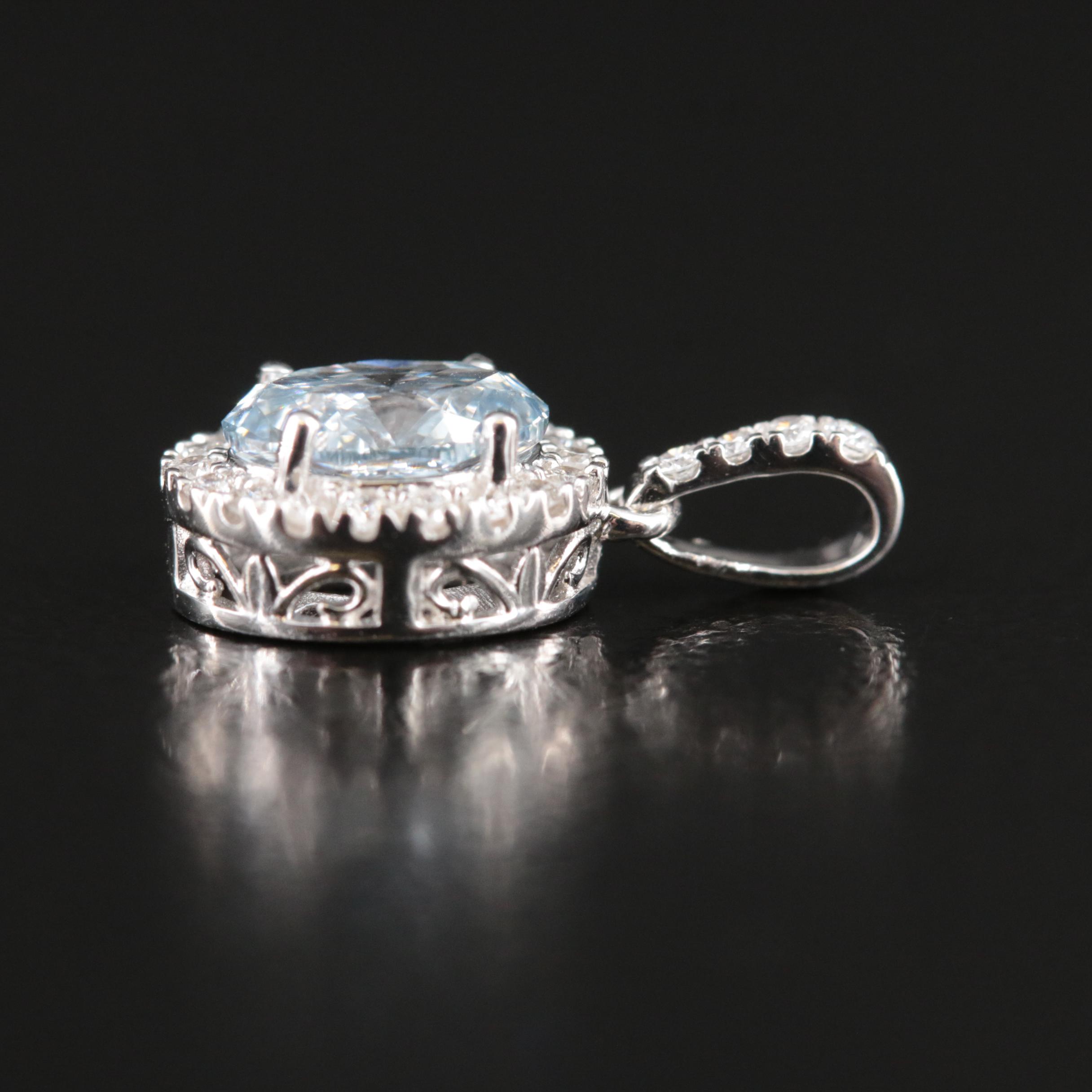 14K 0.63 CTW Lab Grown Diamond Pendant