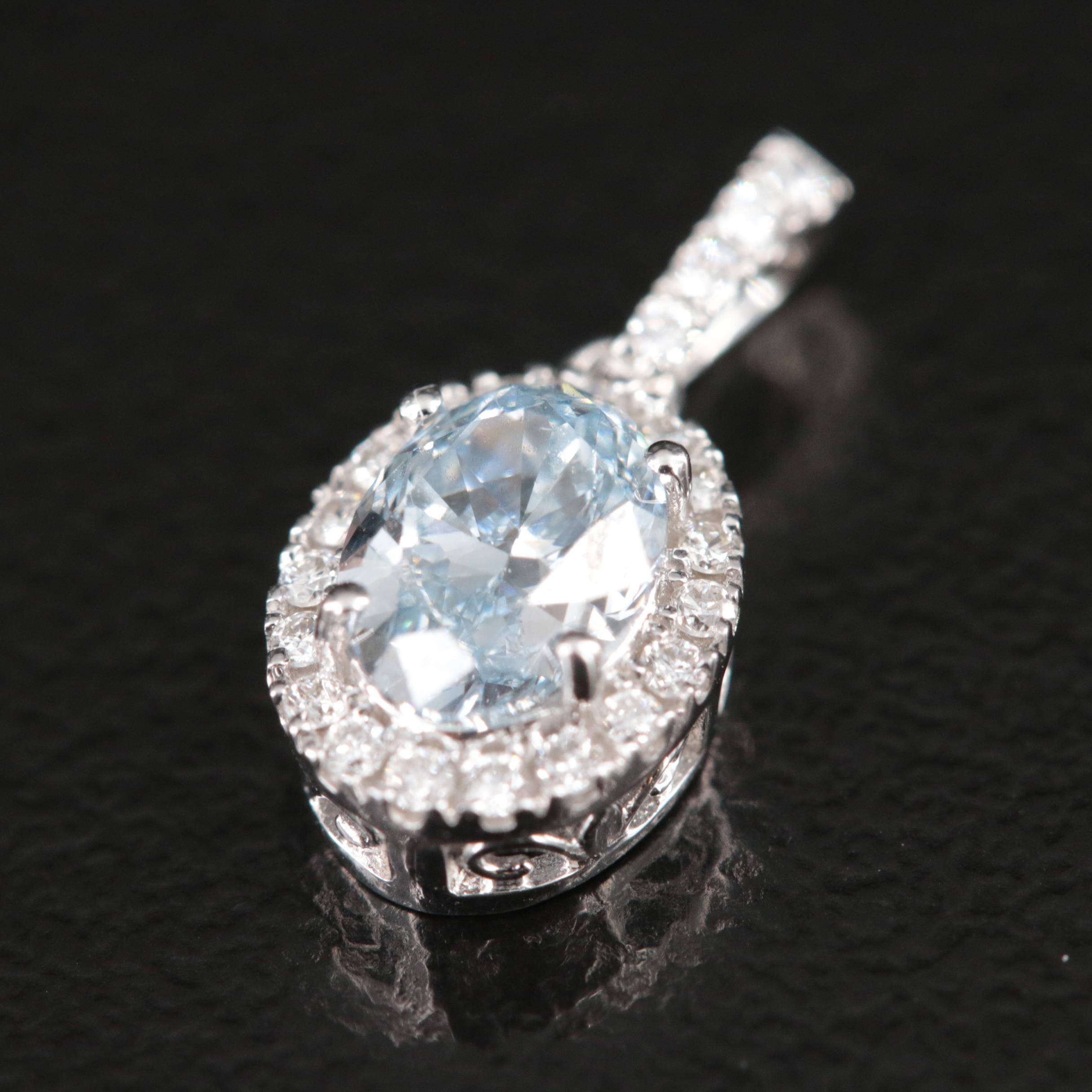 14K 0.63 CTW Lab Grown Diamond Pendant