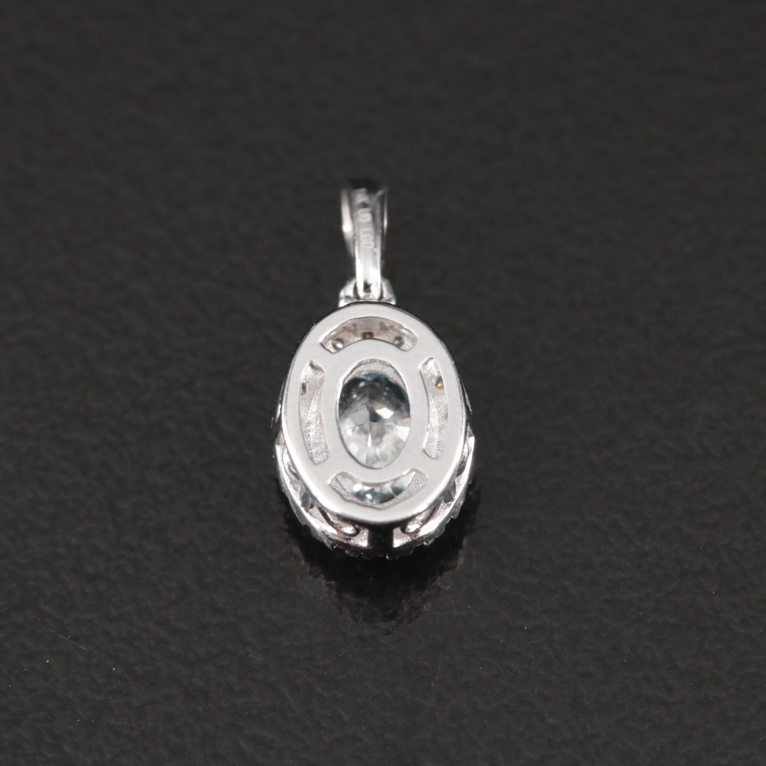 14K 0.63 CTW Lab Grown Diamond Pendant