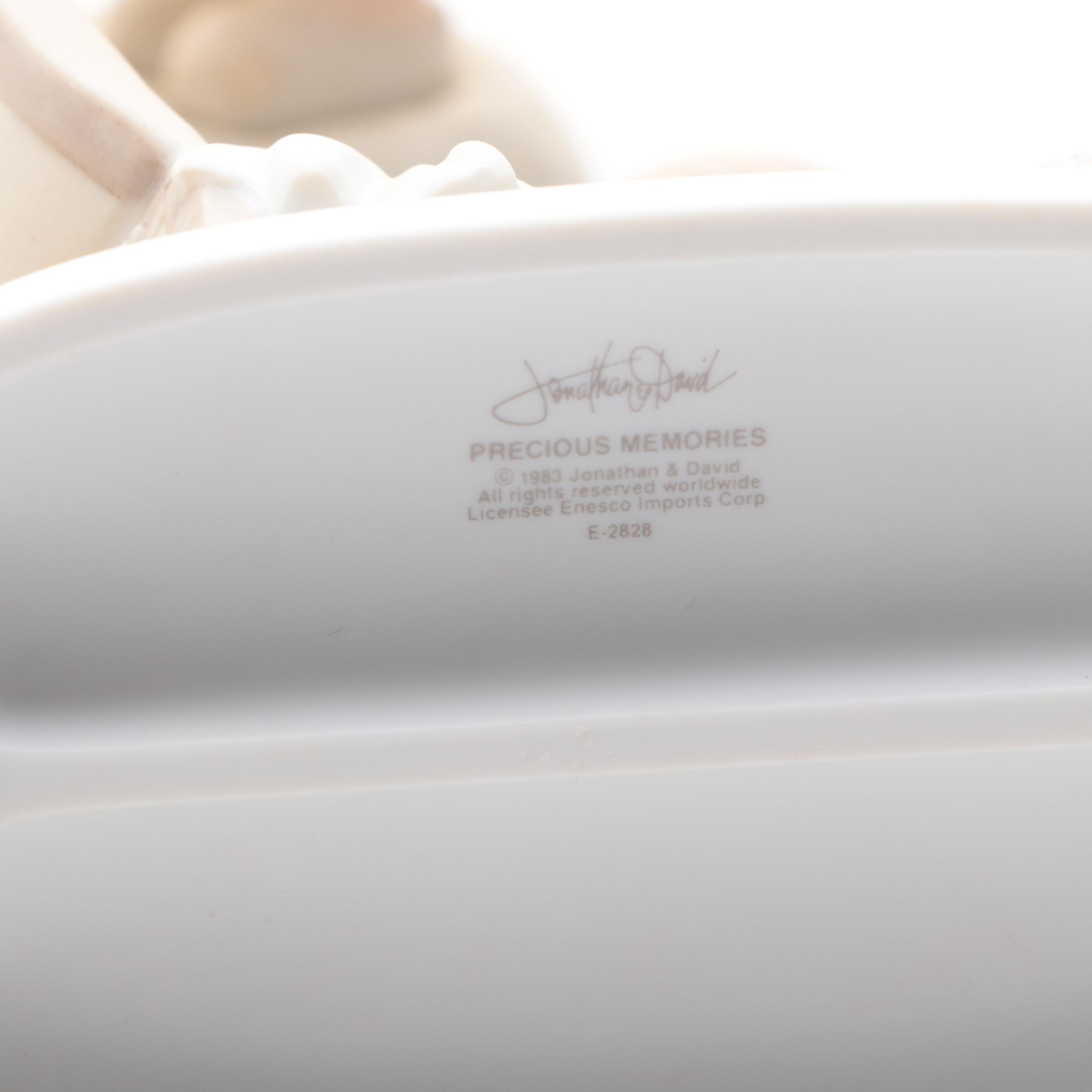 Precious Moment Porcelain Figurines Including "Peace on Earth," and More