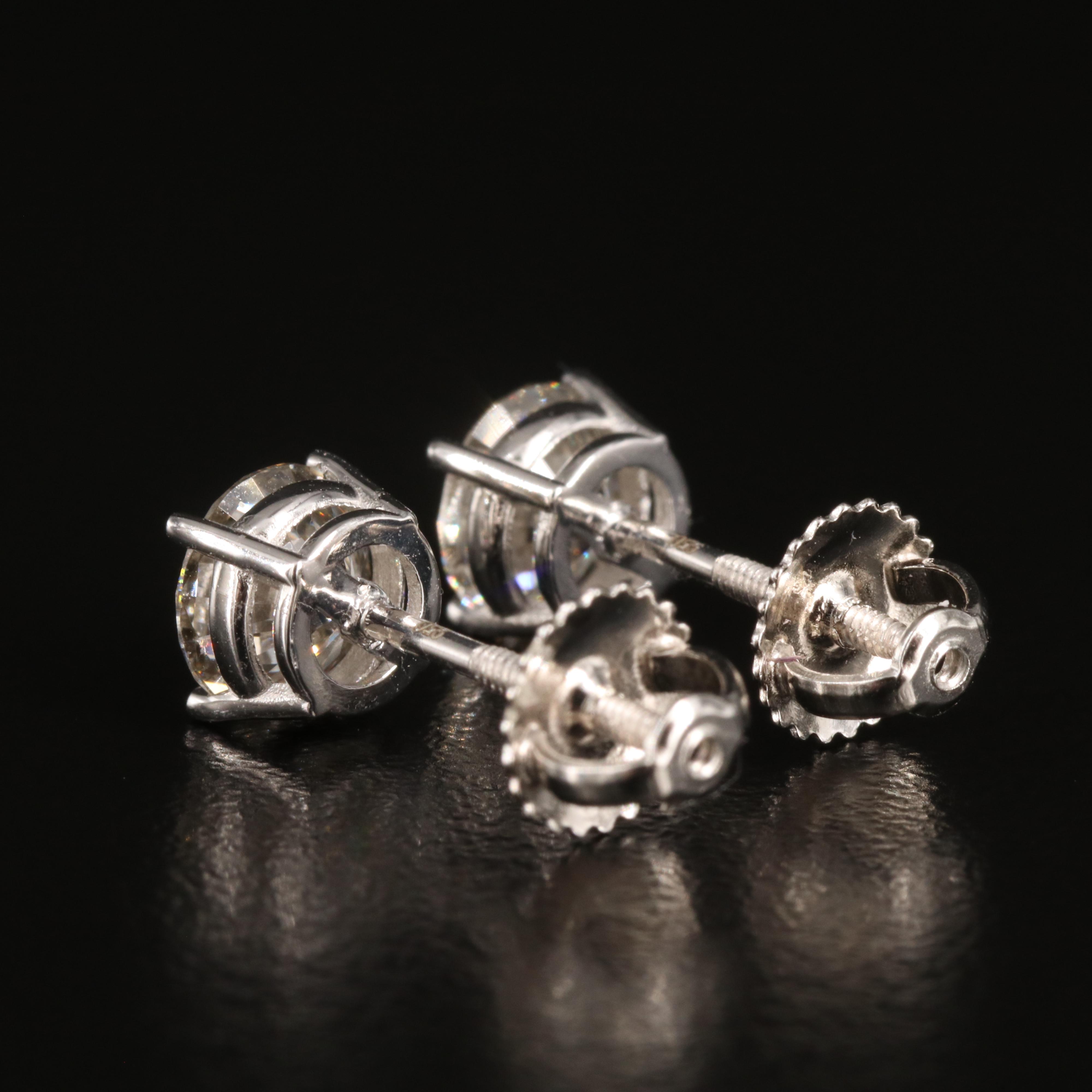 14K 1.60 CTW Lab Grown Diamond Stud Earrings