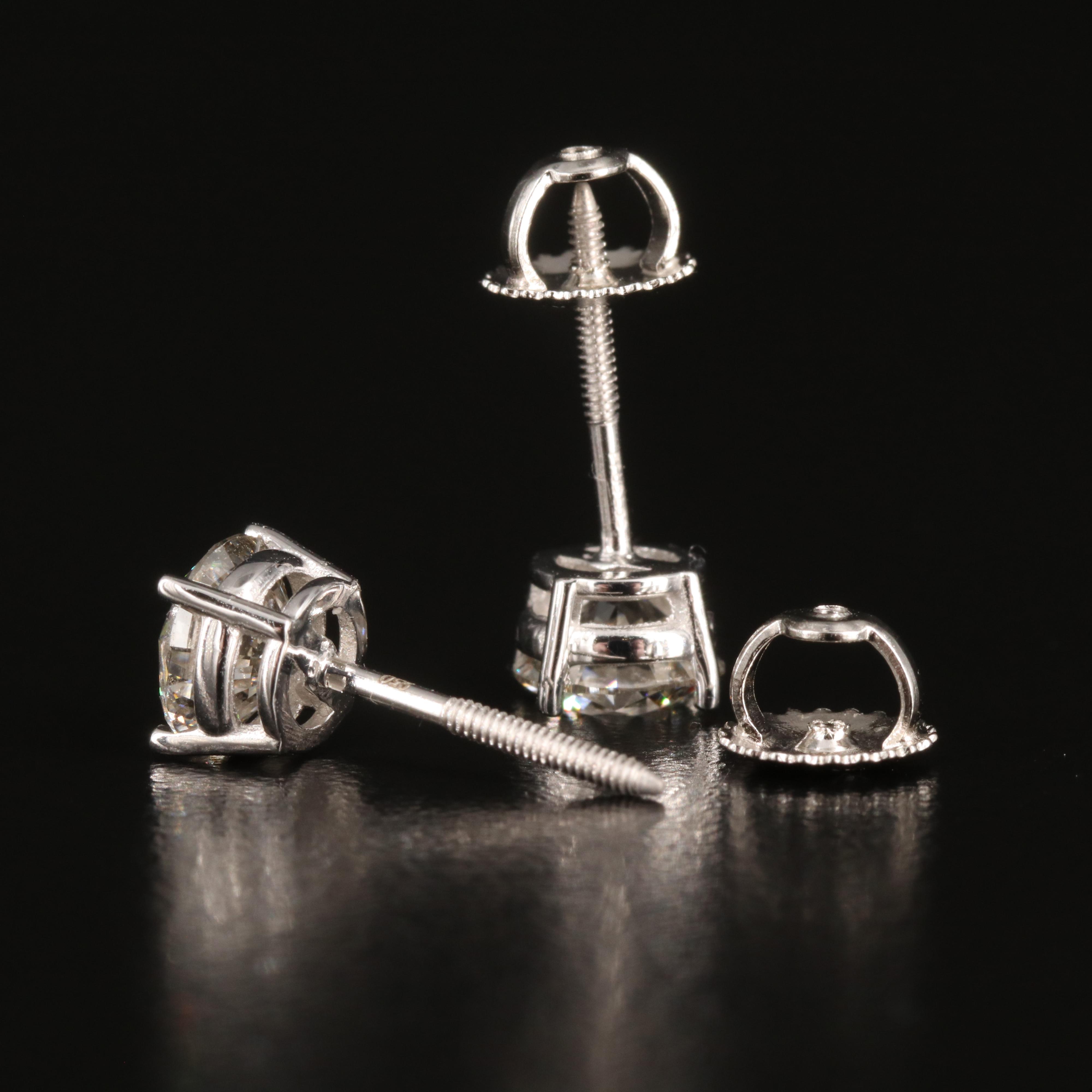 14K 1.60 CTW Lab Grown Diamond Stud Earrings