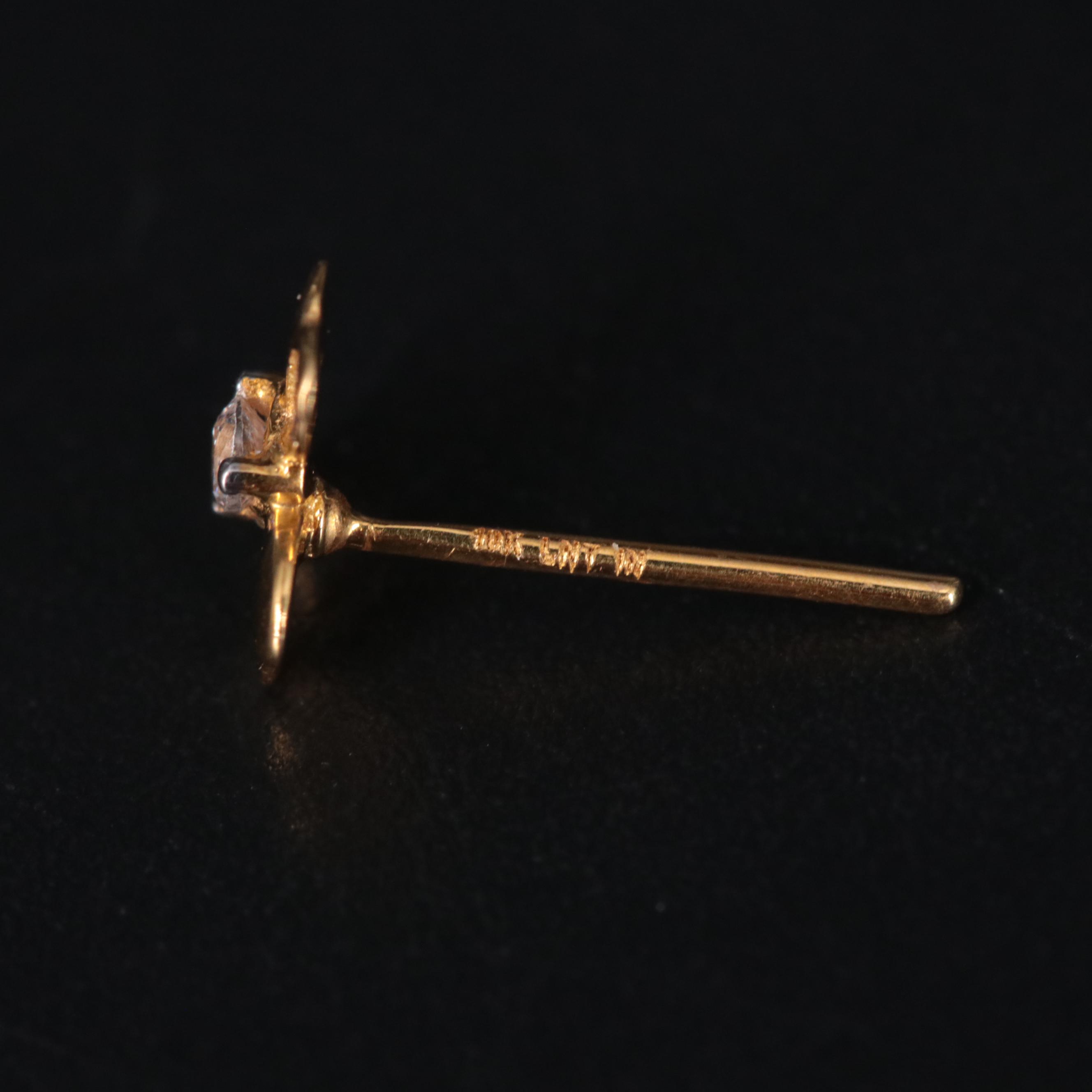 10K Gemstone Stud Earrings