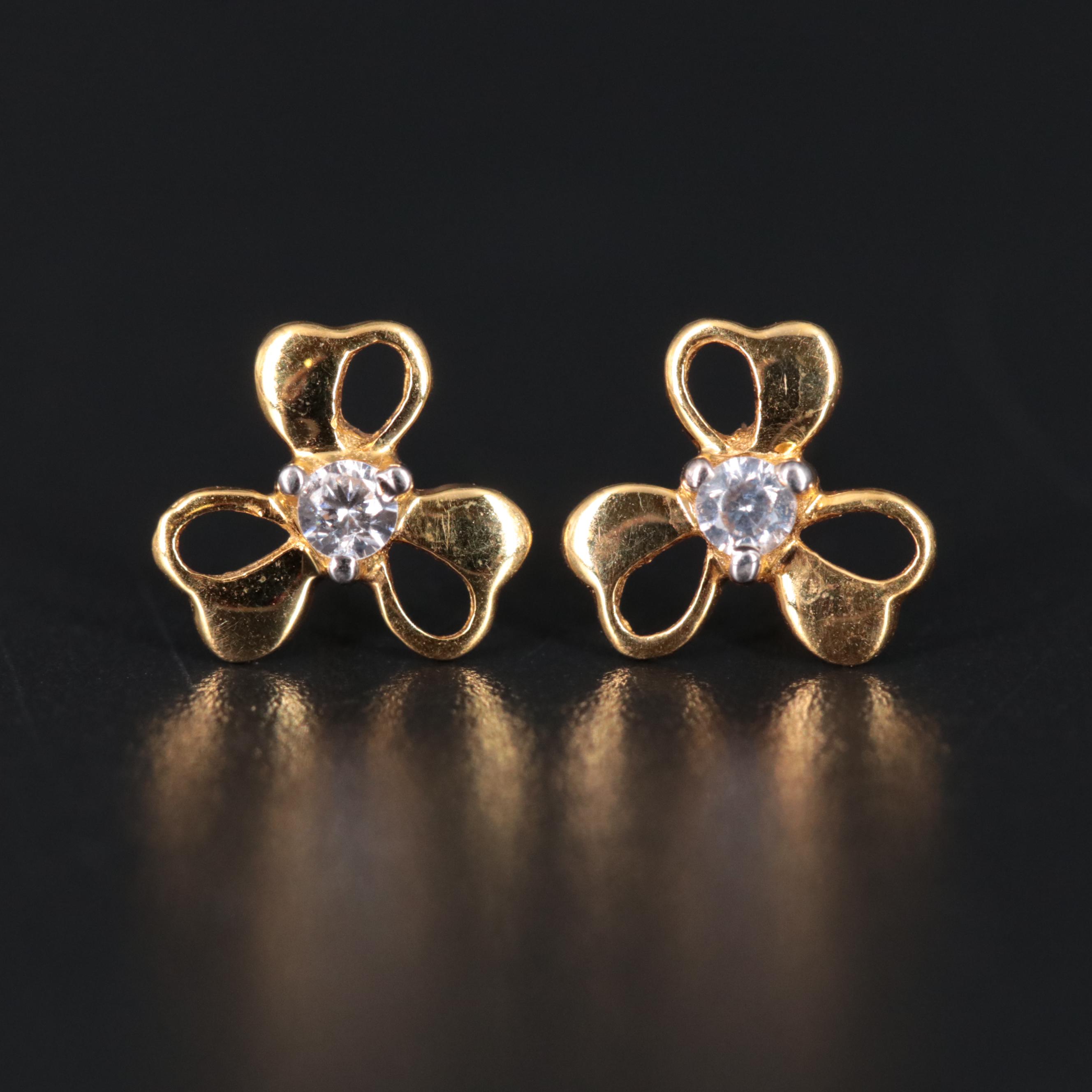 10K Gemstone Stud Earrings