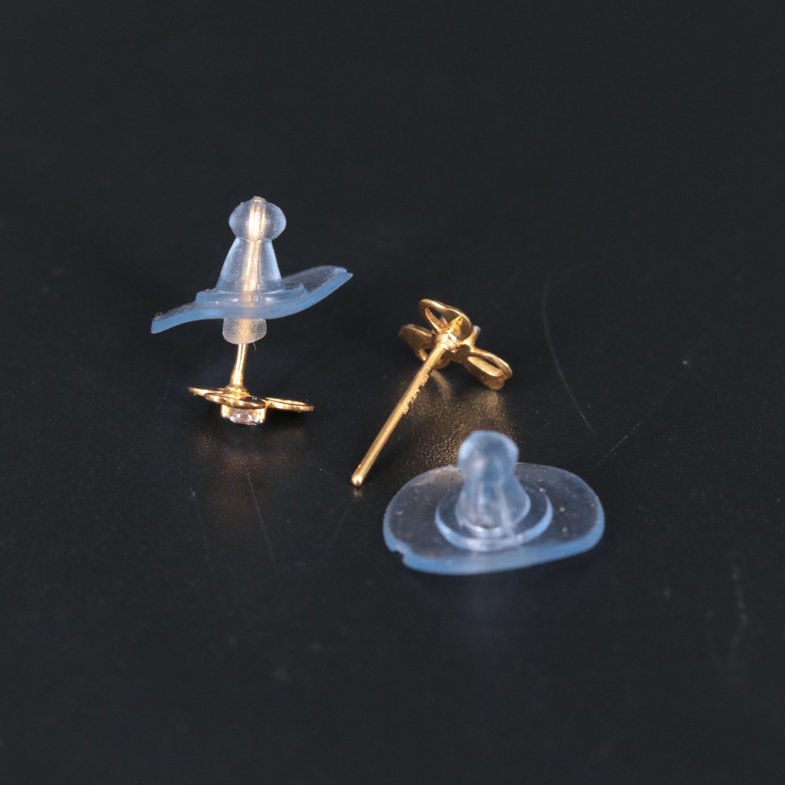 10K Gemstone Stud Earrings