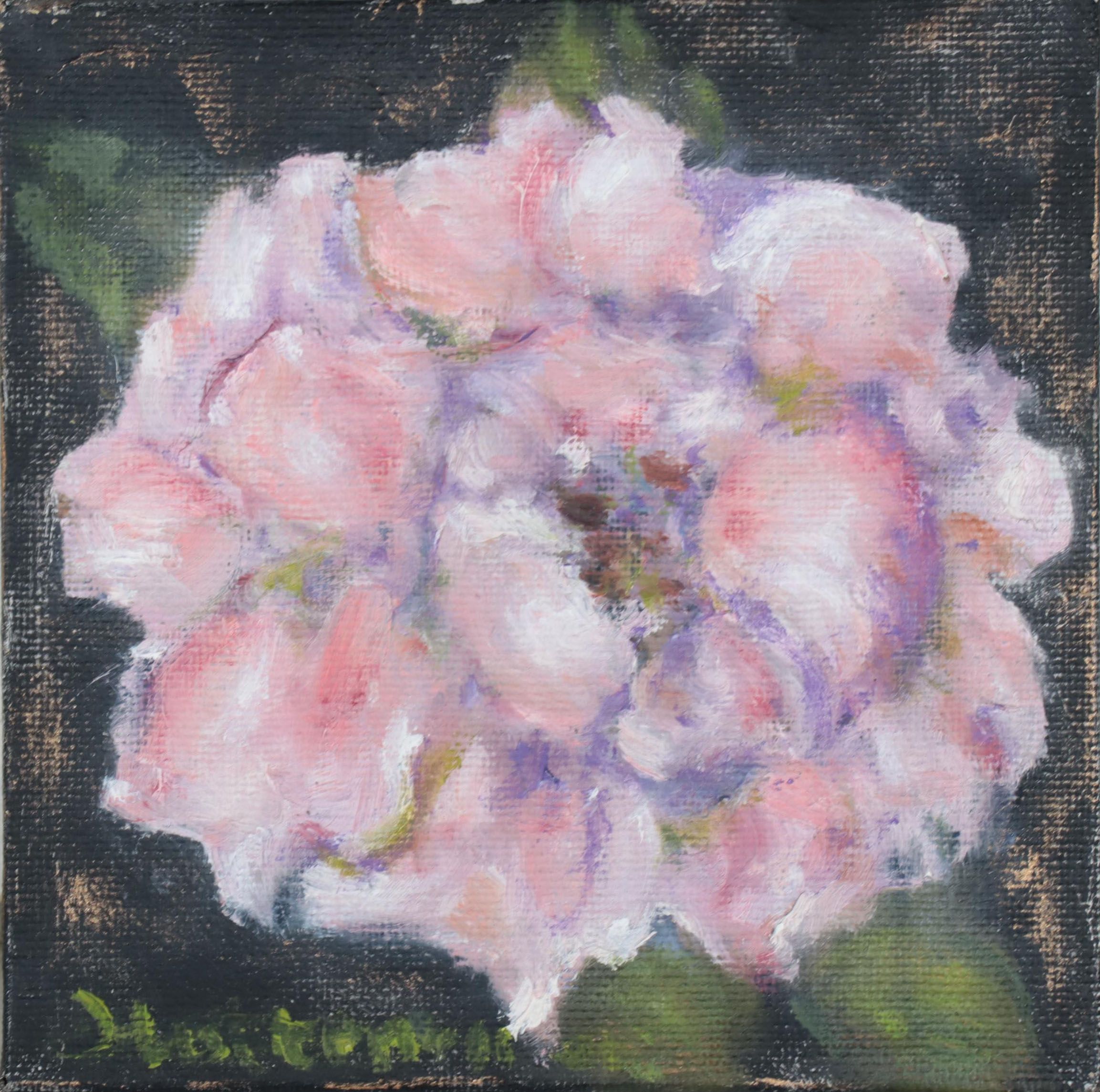 Oil Painting of Flower, Late 20th Century