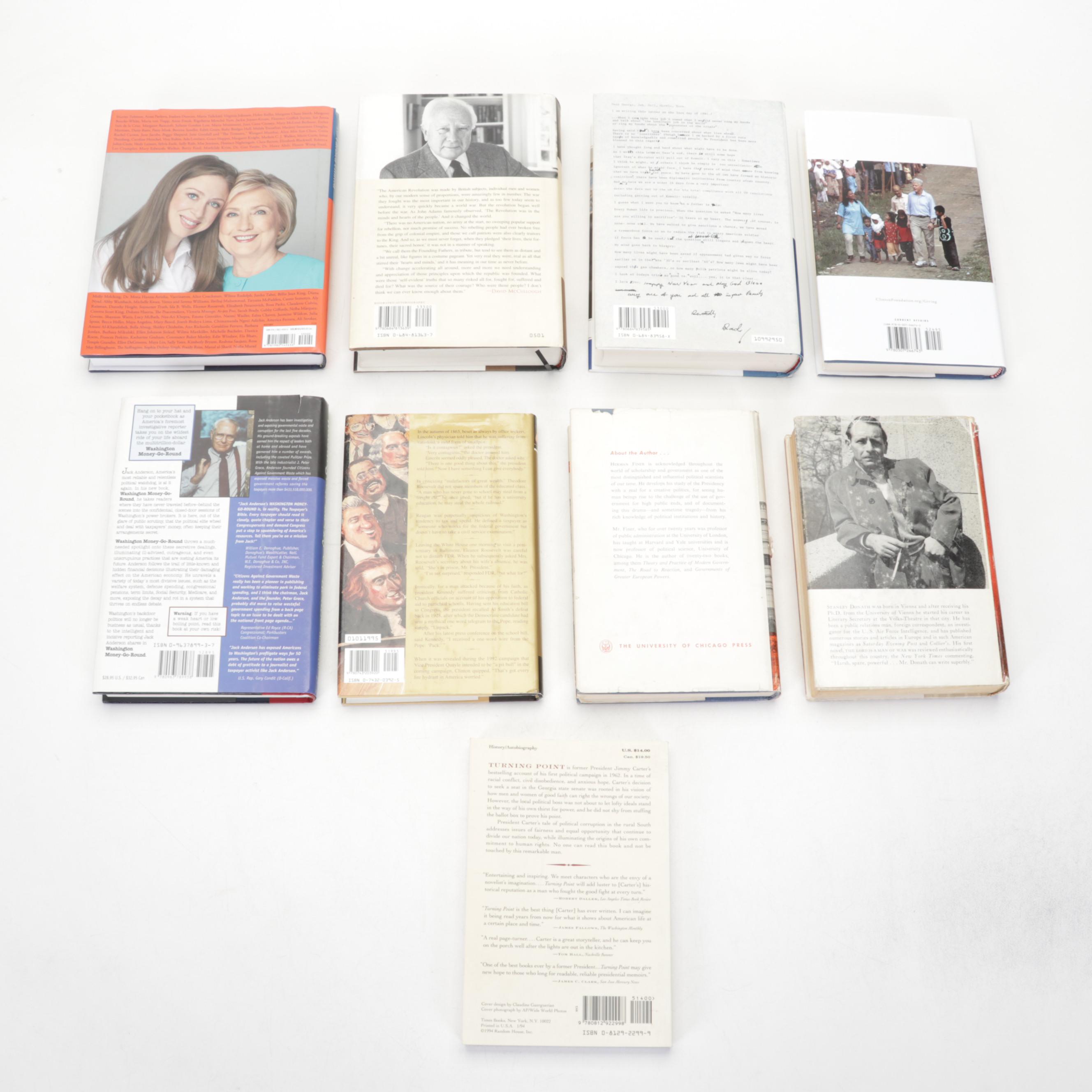 Signed American Political Books Including "Turning Point" by Jimmy Carter