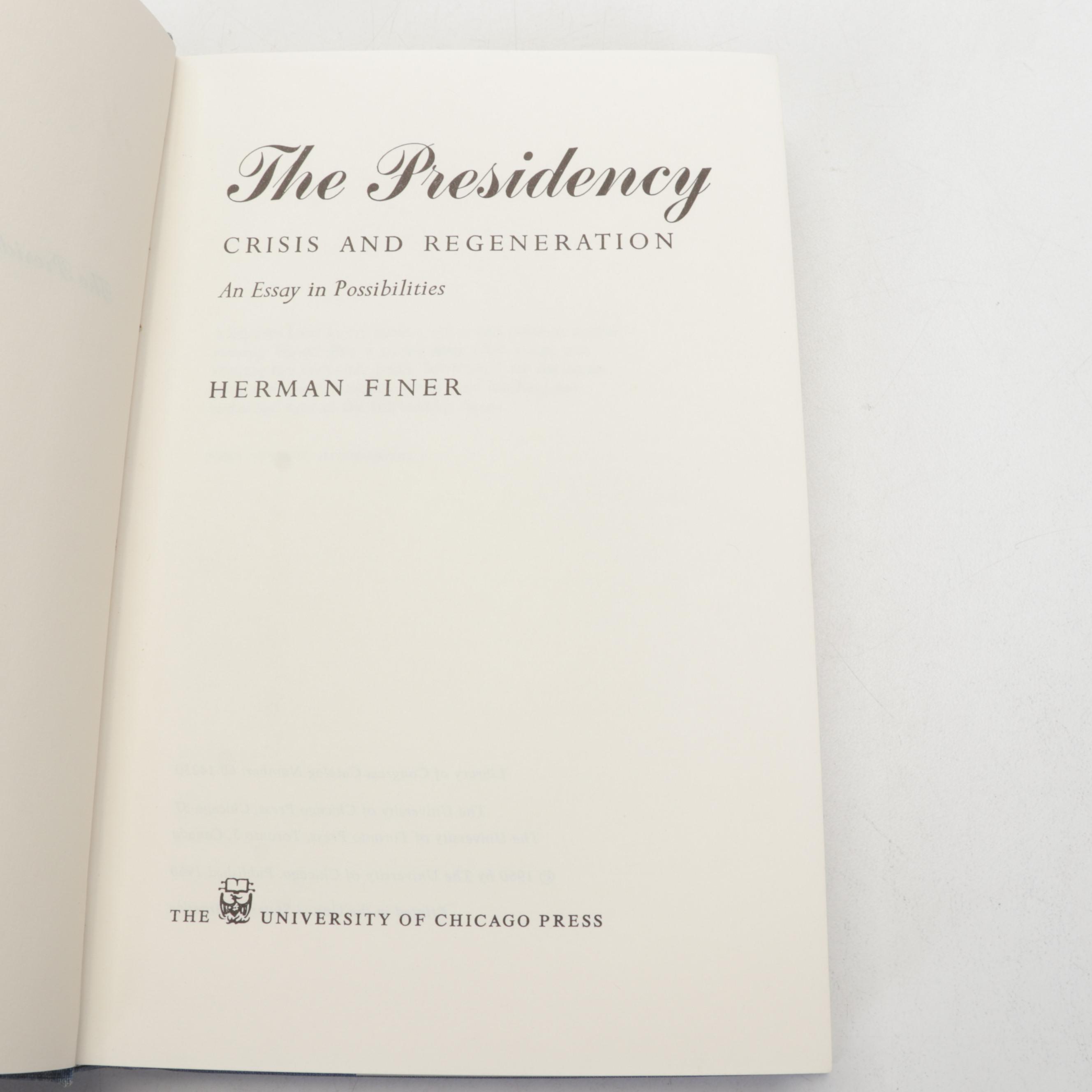 Signed American Political Books Including "Turning Point" by Jimmy Carter