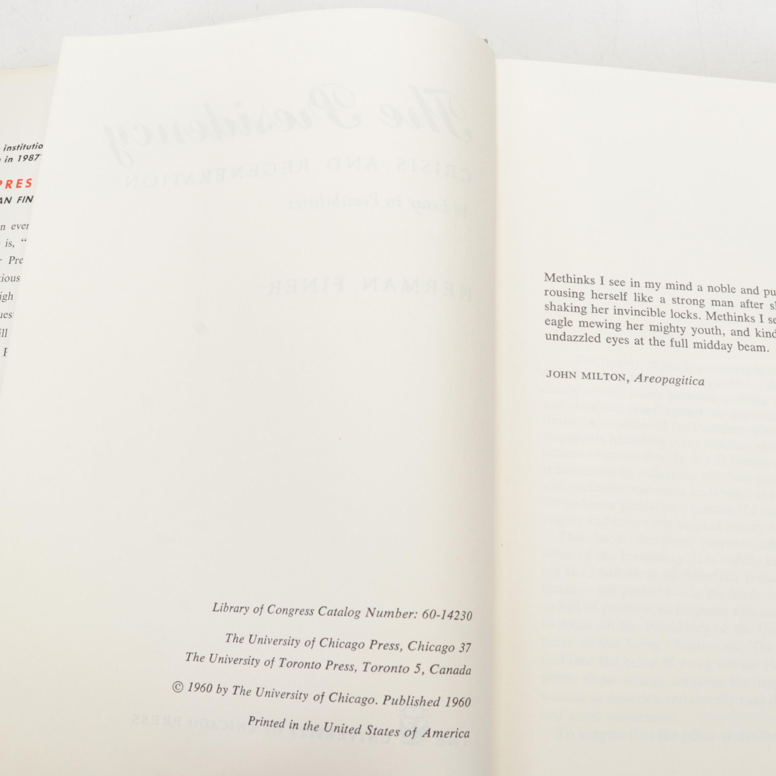 Signed American Political Books Including "Turning Point" by Jimmy Carter