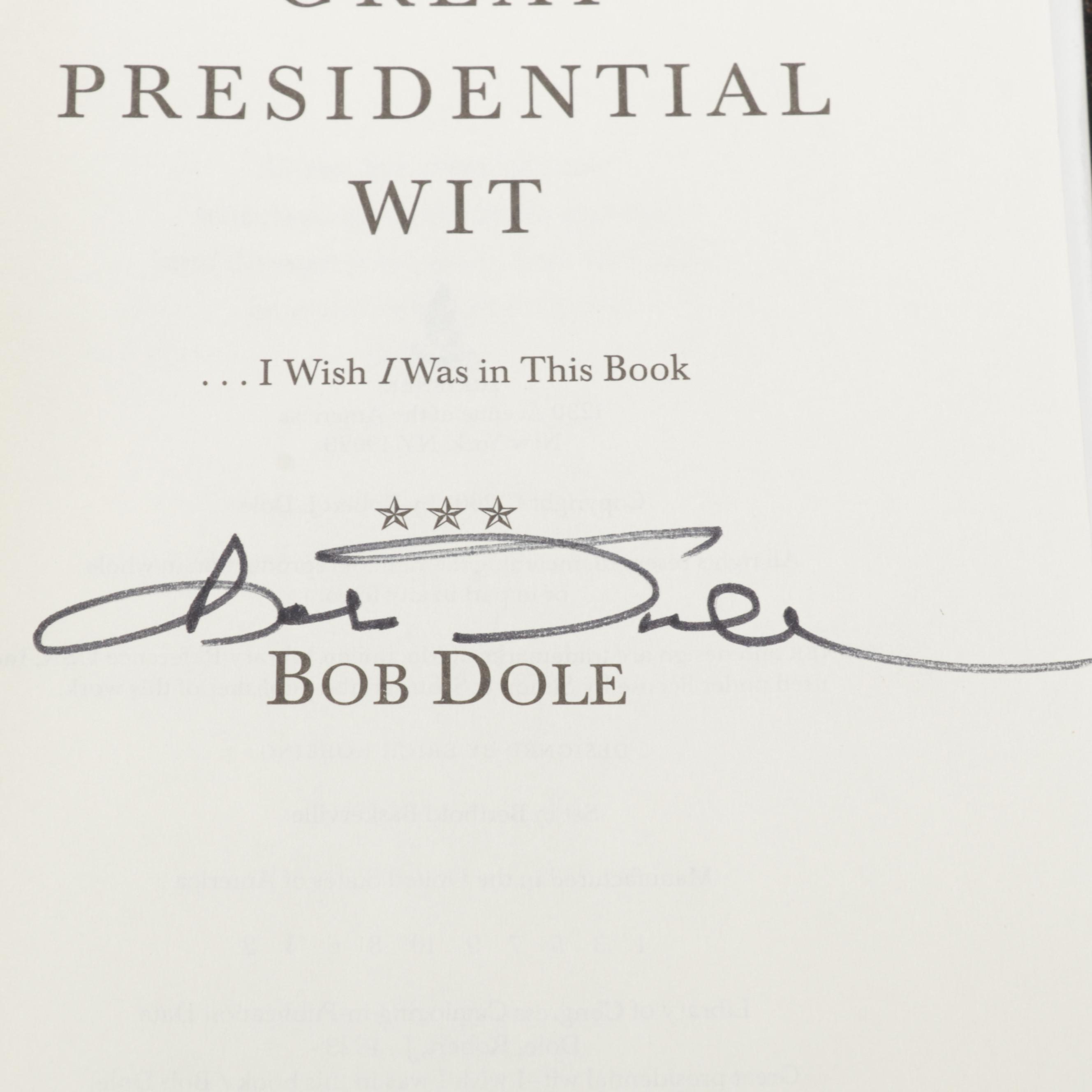 Signed American Political Books Including "Turning Point" by Jimmy Carter