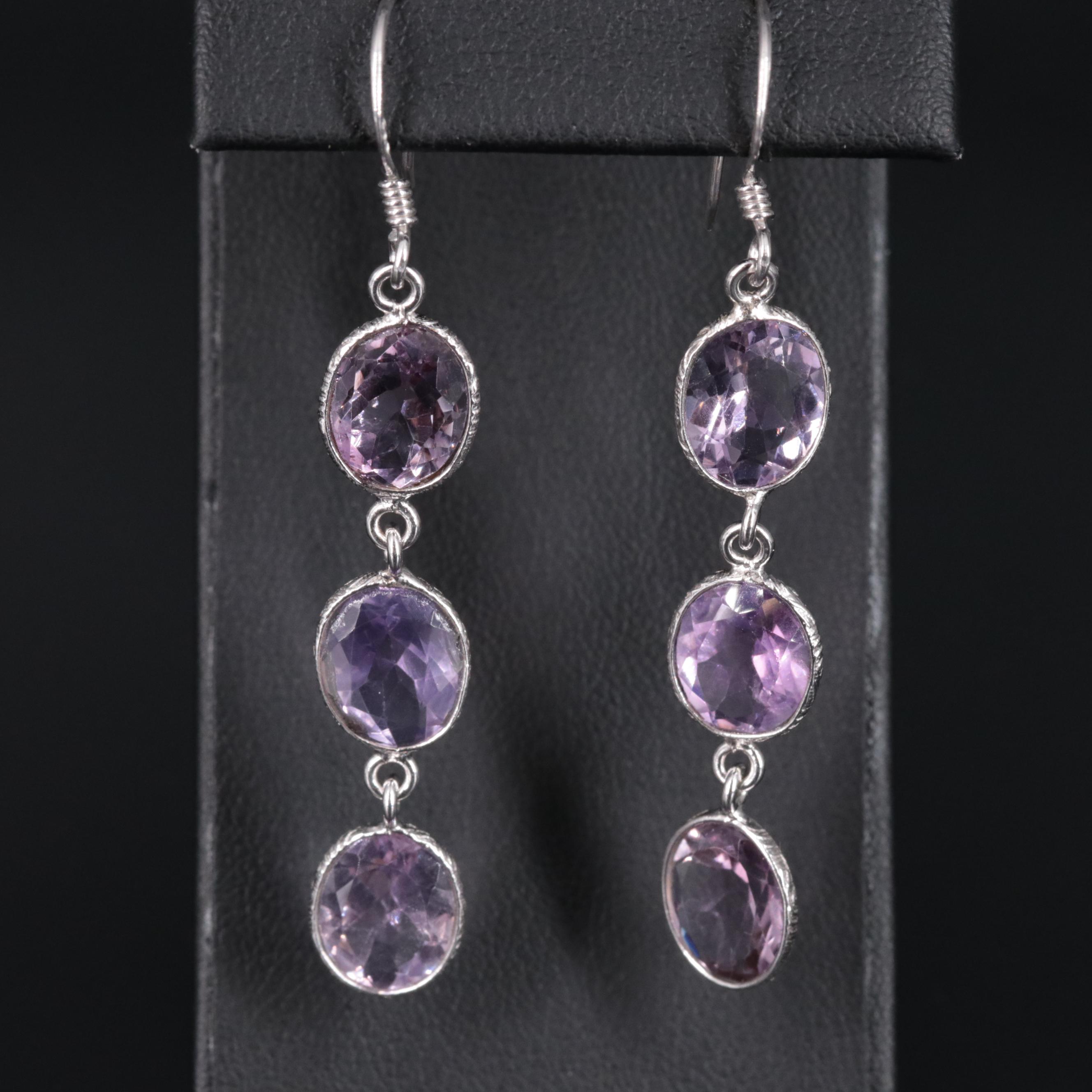 Sterling Silver Gemstone Earrings