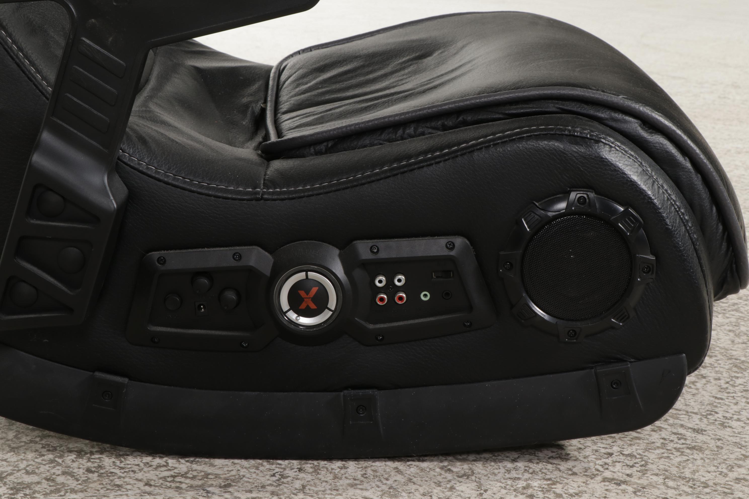 Ace Bayou Faux Leather Gaming Chair with Integral Speakers