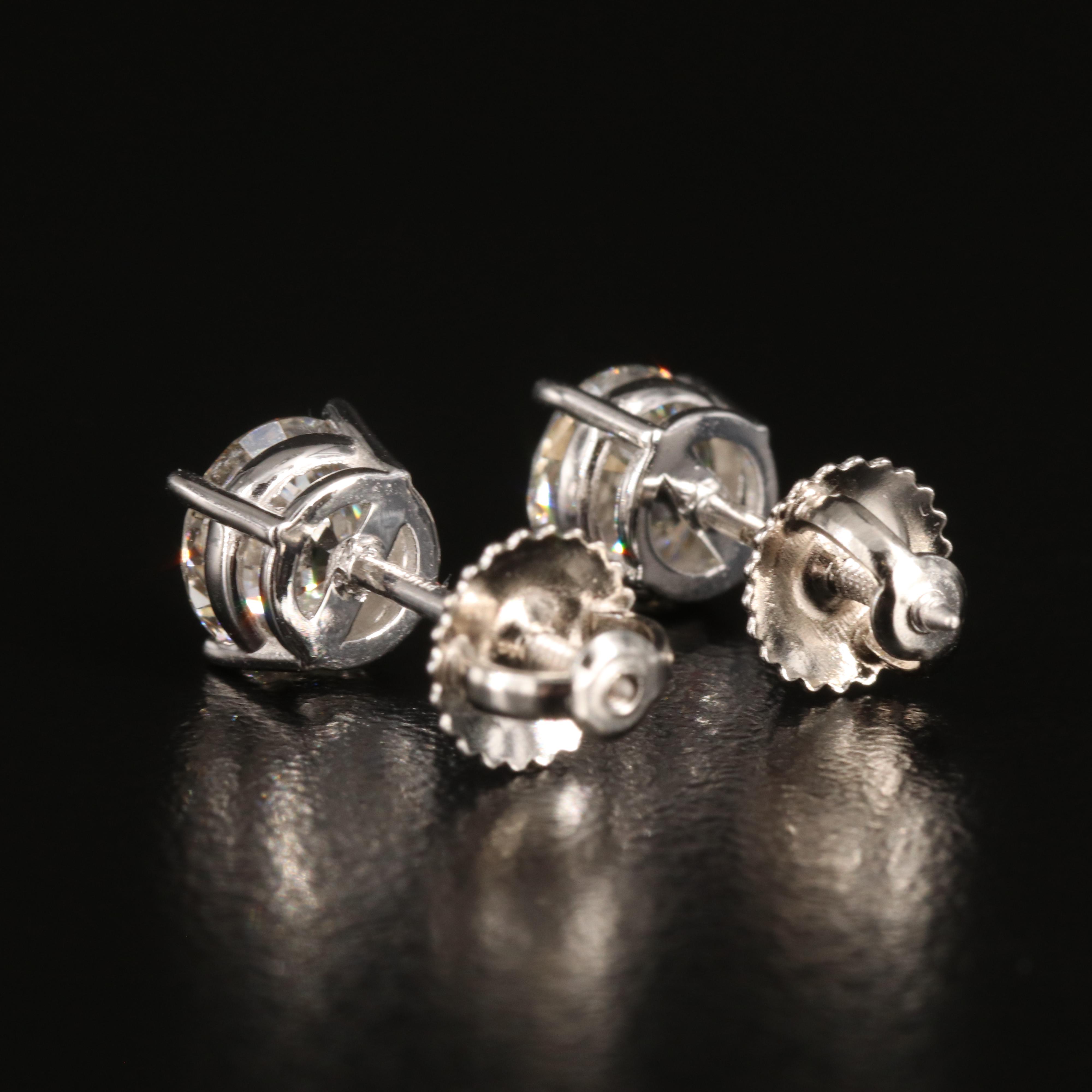 Platinum 1.67 CTW Lab Grown Diamond Stud Earrings