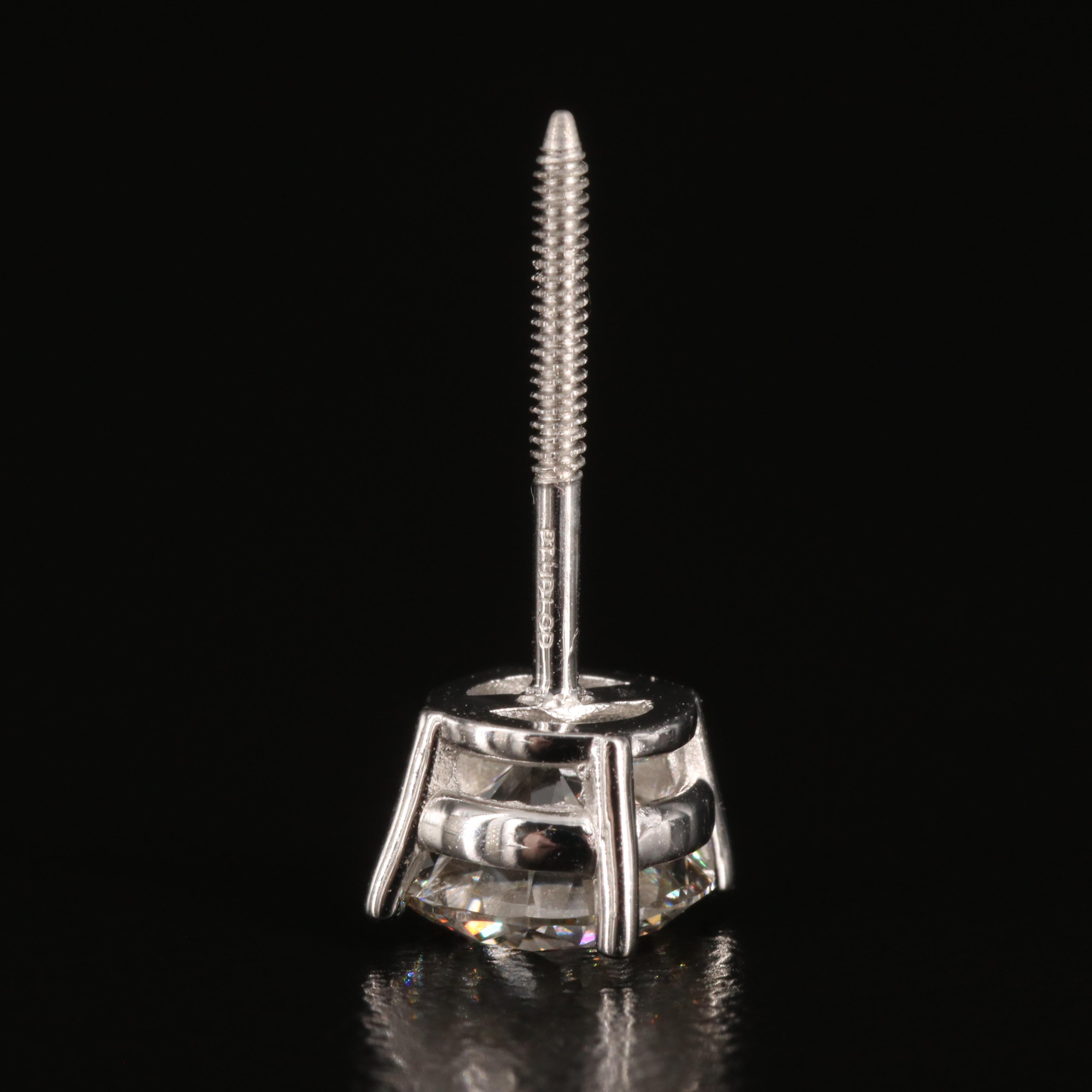 Platinum 1.67 CTW Lab Grown Diamond Stud Earrings