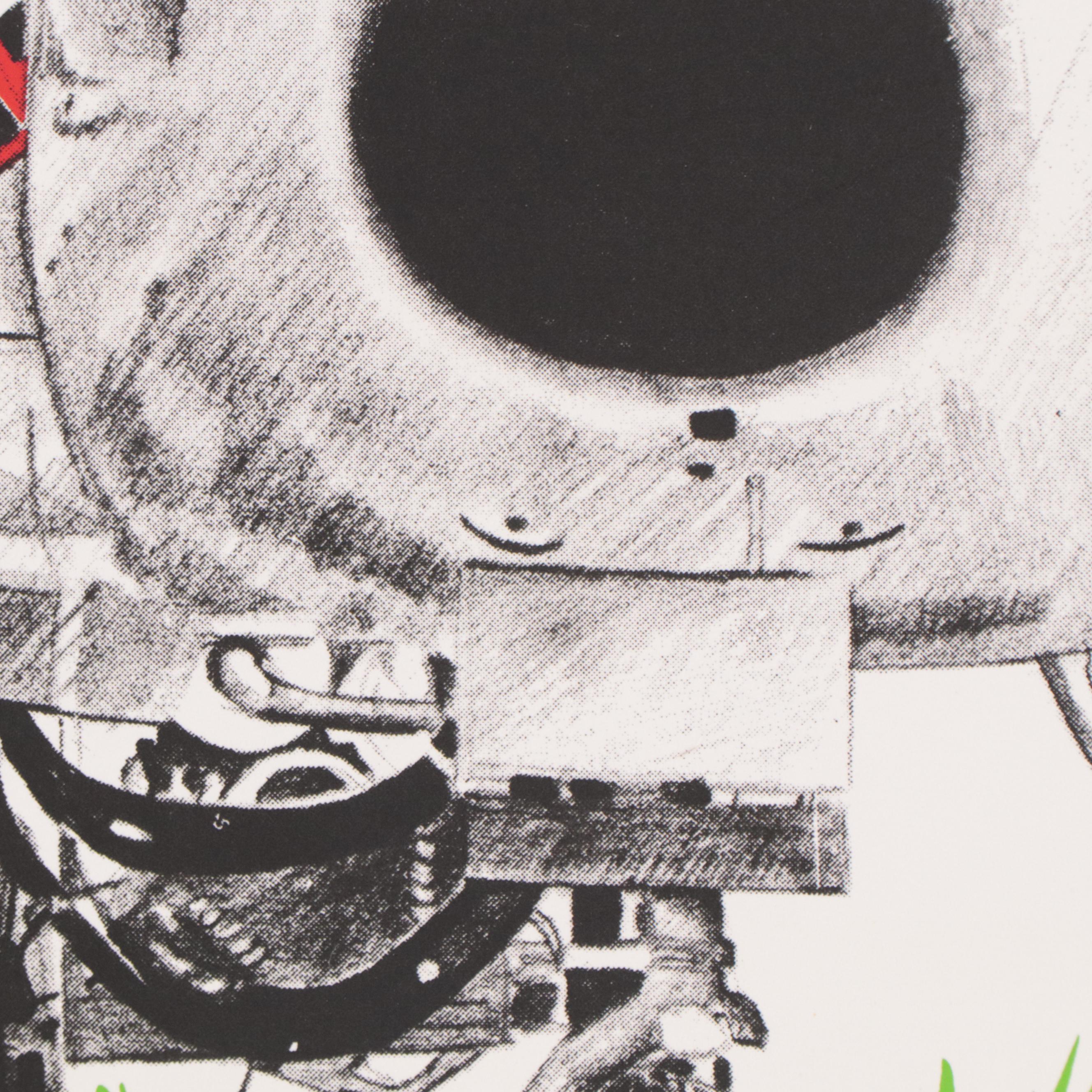 Joyce Arons Modernist Serigraph "Ridin' in My Car"