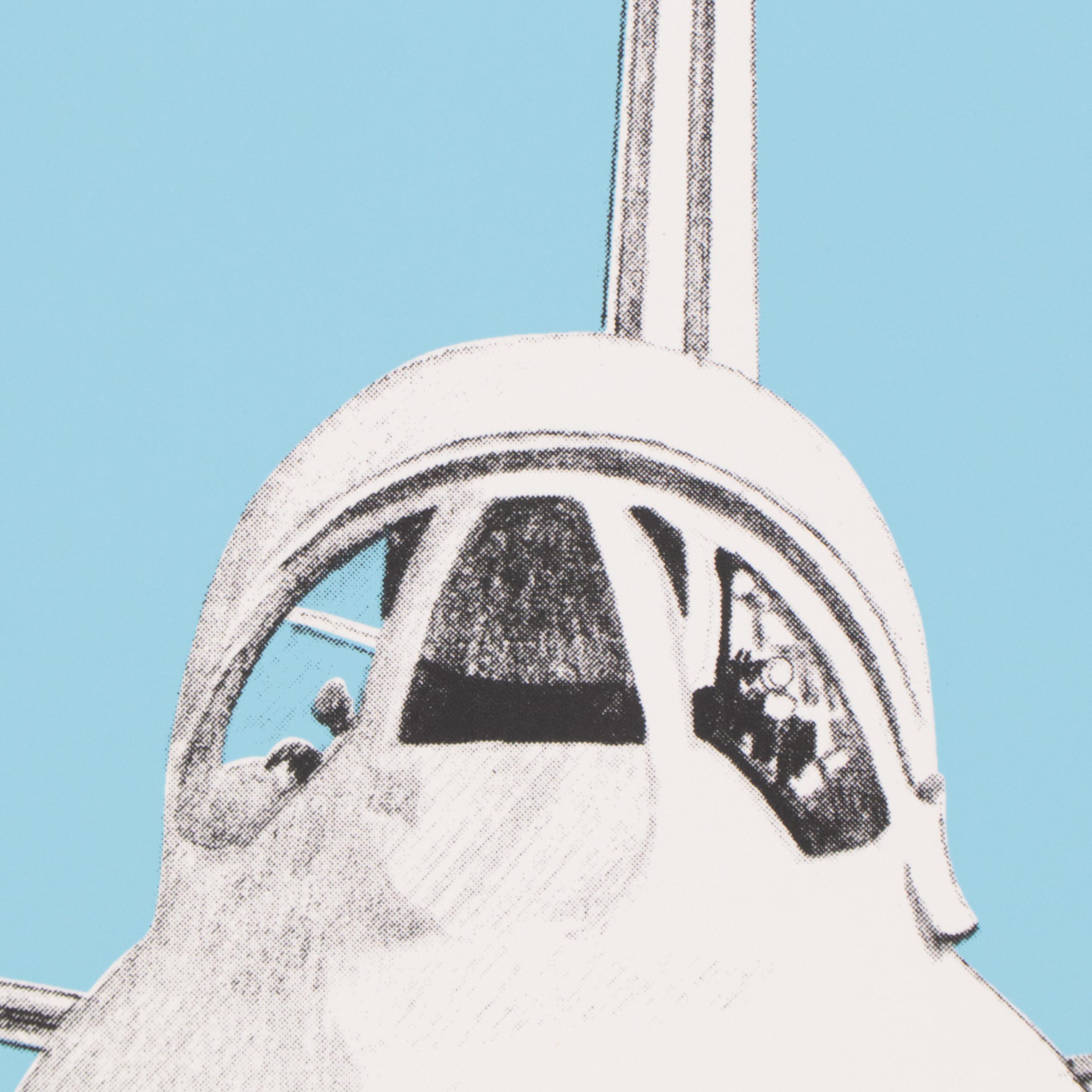 Joyce Arons Modernist Serigraph "Ridin' in My Car"