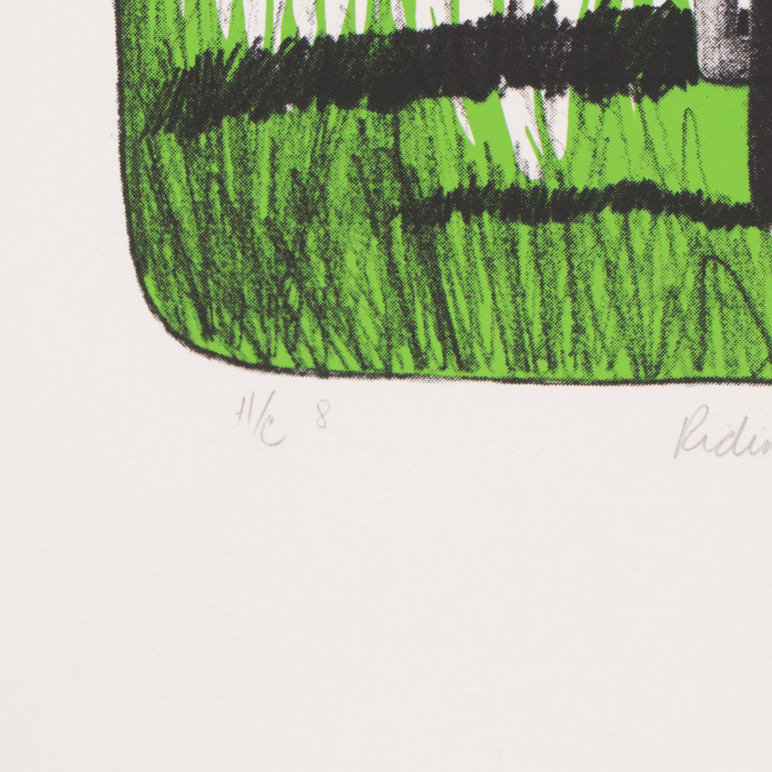 Joyce Arons Modernist Serigraph "Ridin' in My Car"