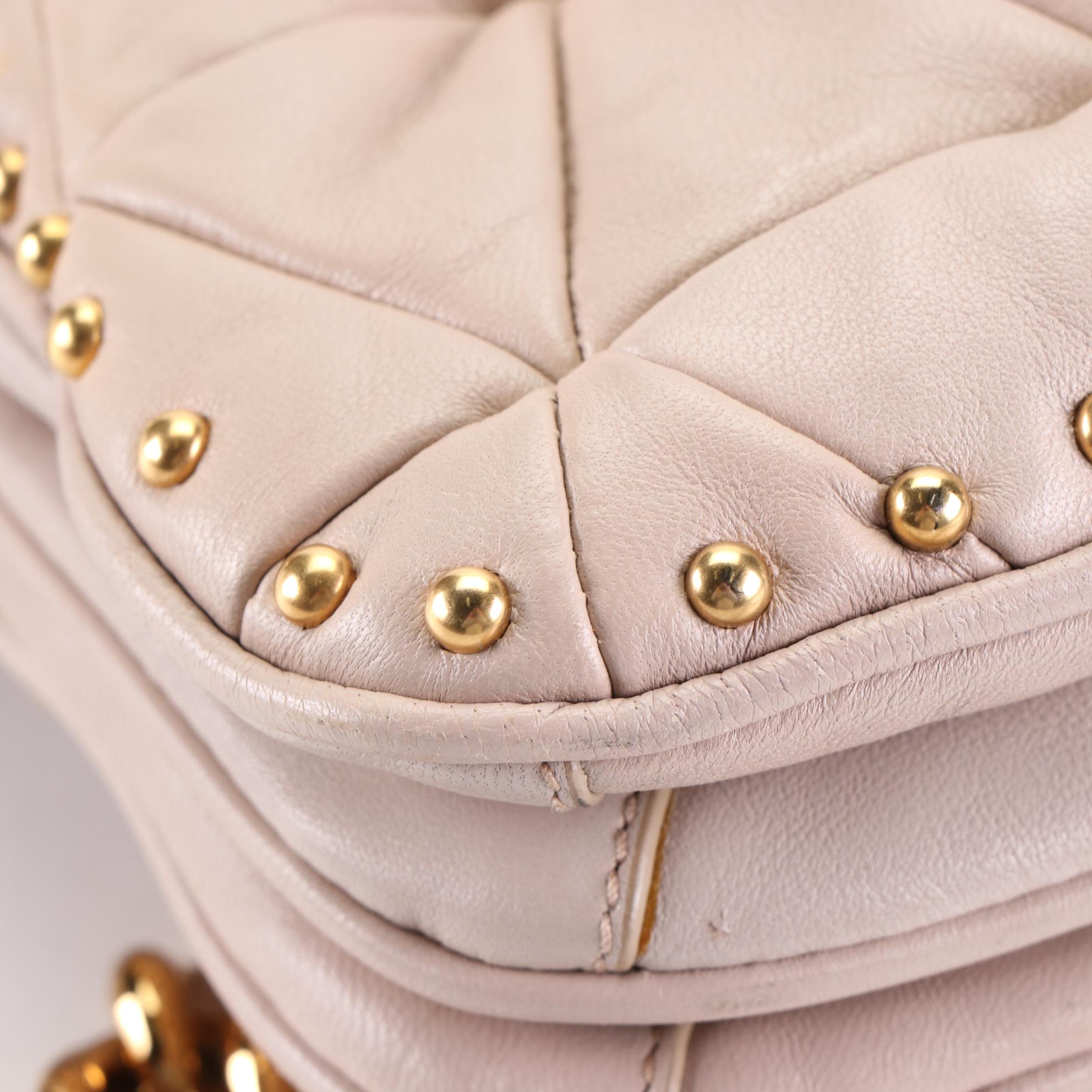 Miu Miu Shopping Pattina Handbag in Quilted Nappa Leather