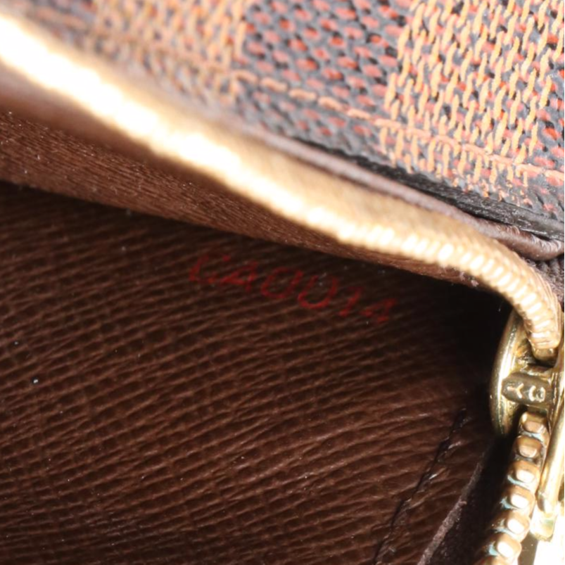 Louis Vuitton Sarah Wallet in Damier Ebene Canvas and Leather