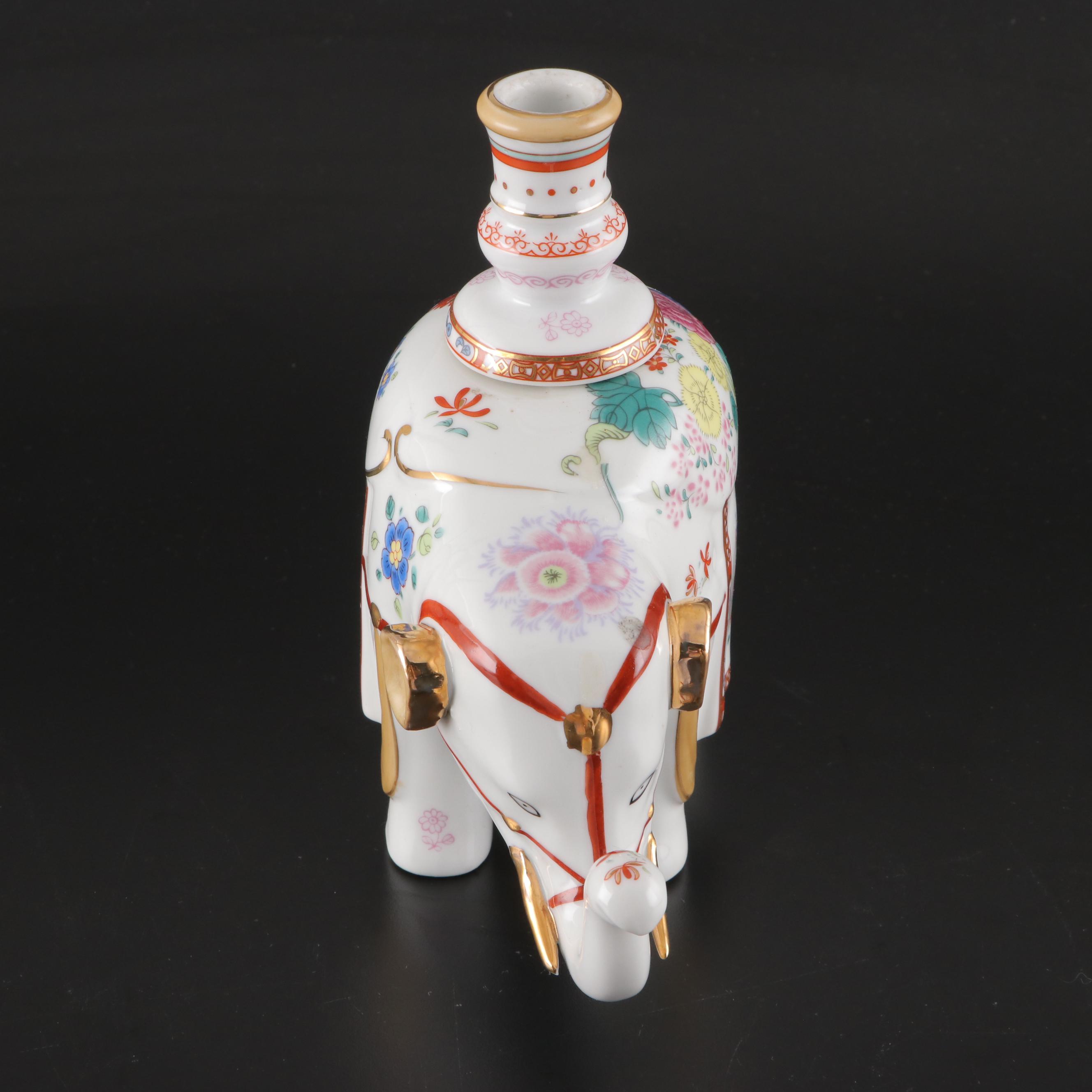 Andrea by Sadek and Chelsea House Shell Dishes with Elephant Candlestick