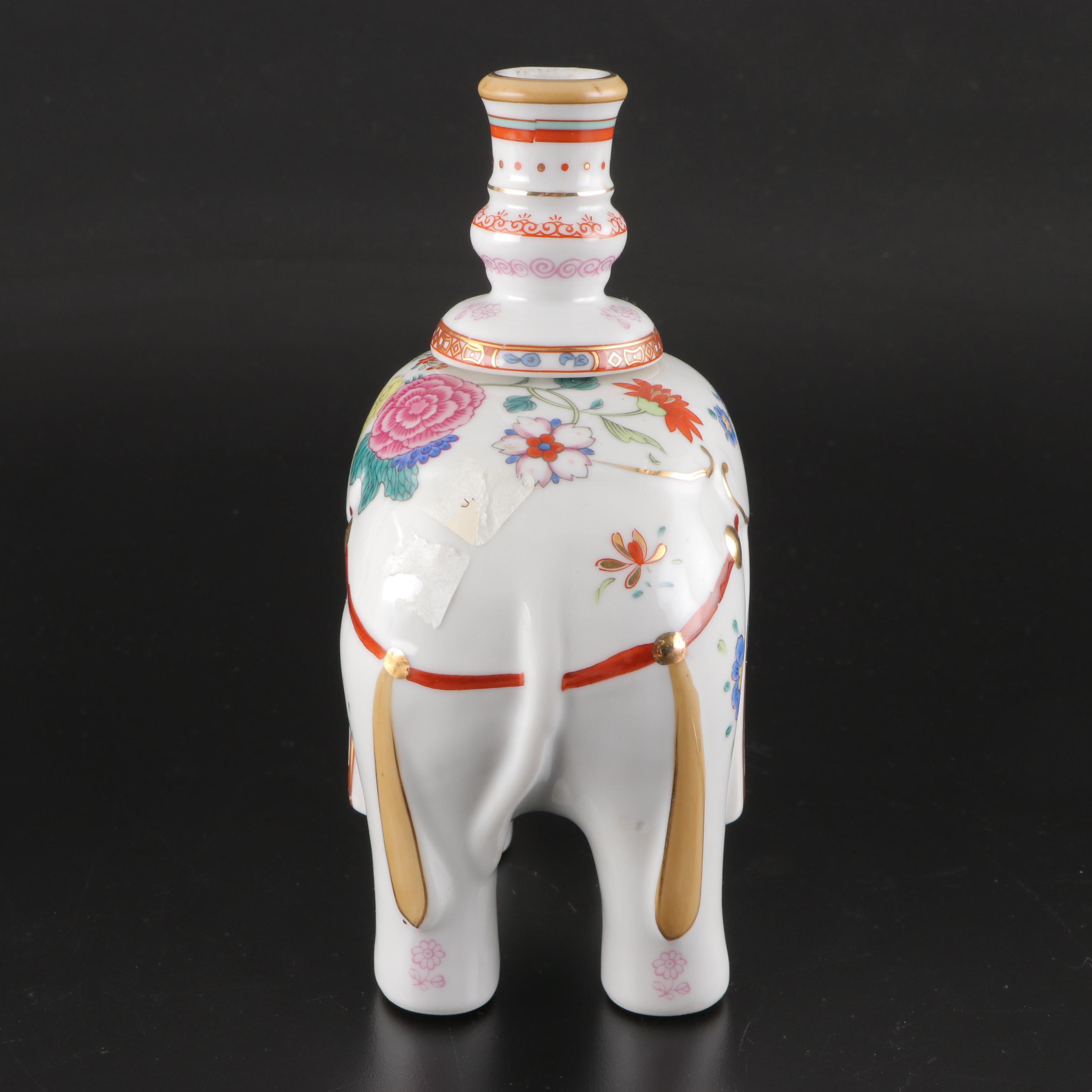 Andrea by Sadek and Chelsea House Shell Dishes with Elephant Candlestick