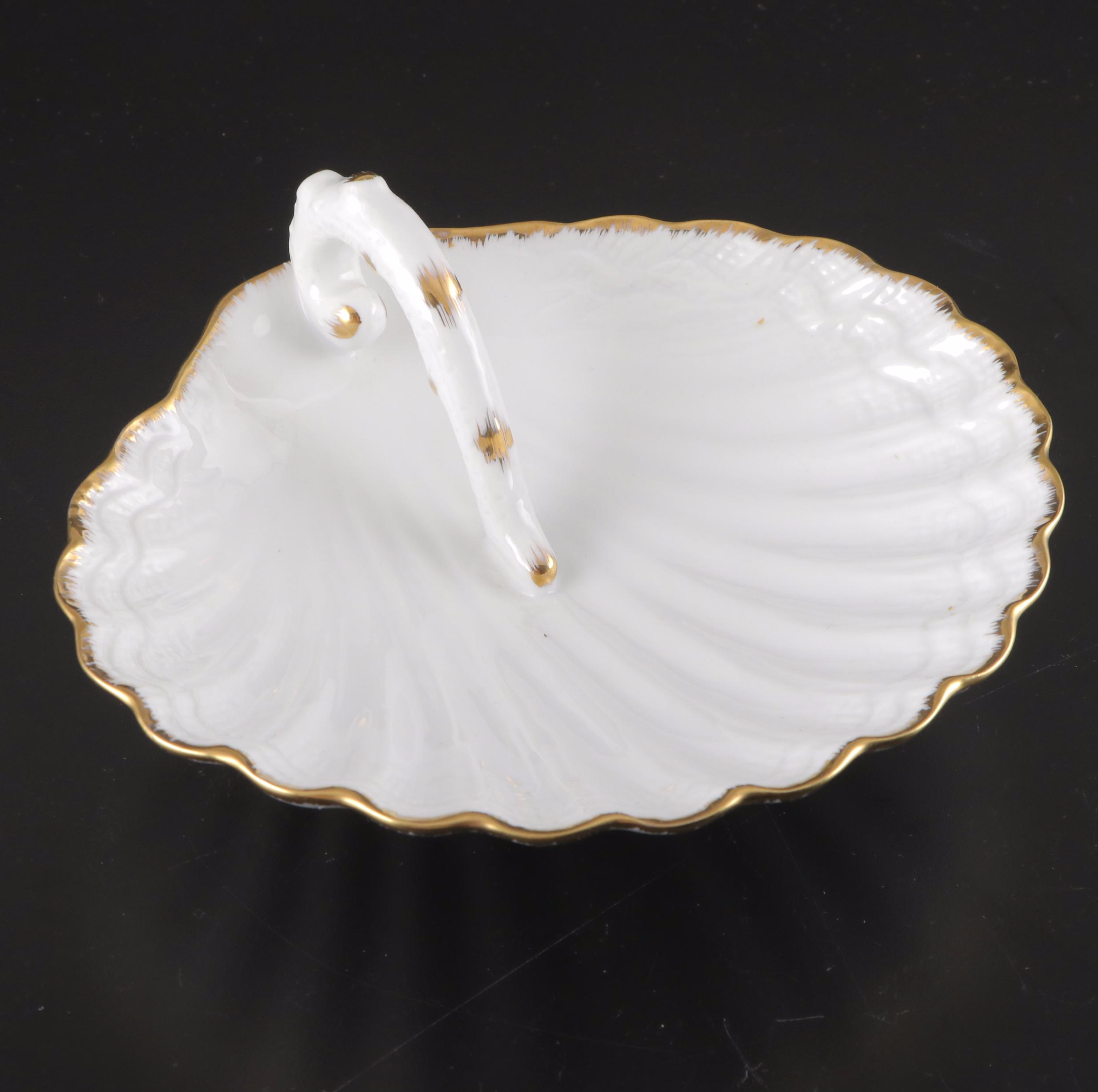 Andrea by Sadek and Chelsea House Shell Dishes with Elephant Candlestick