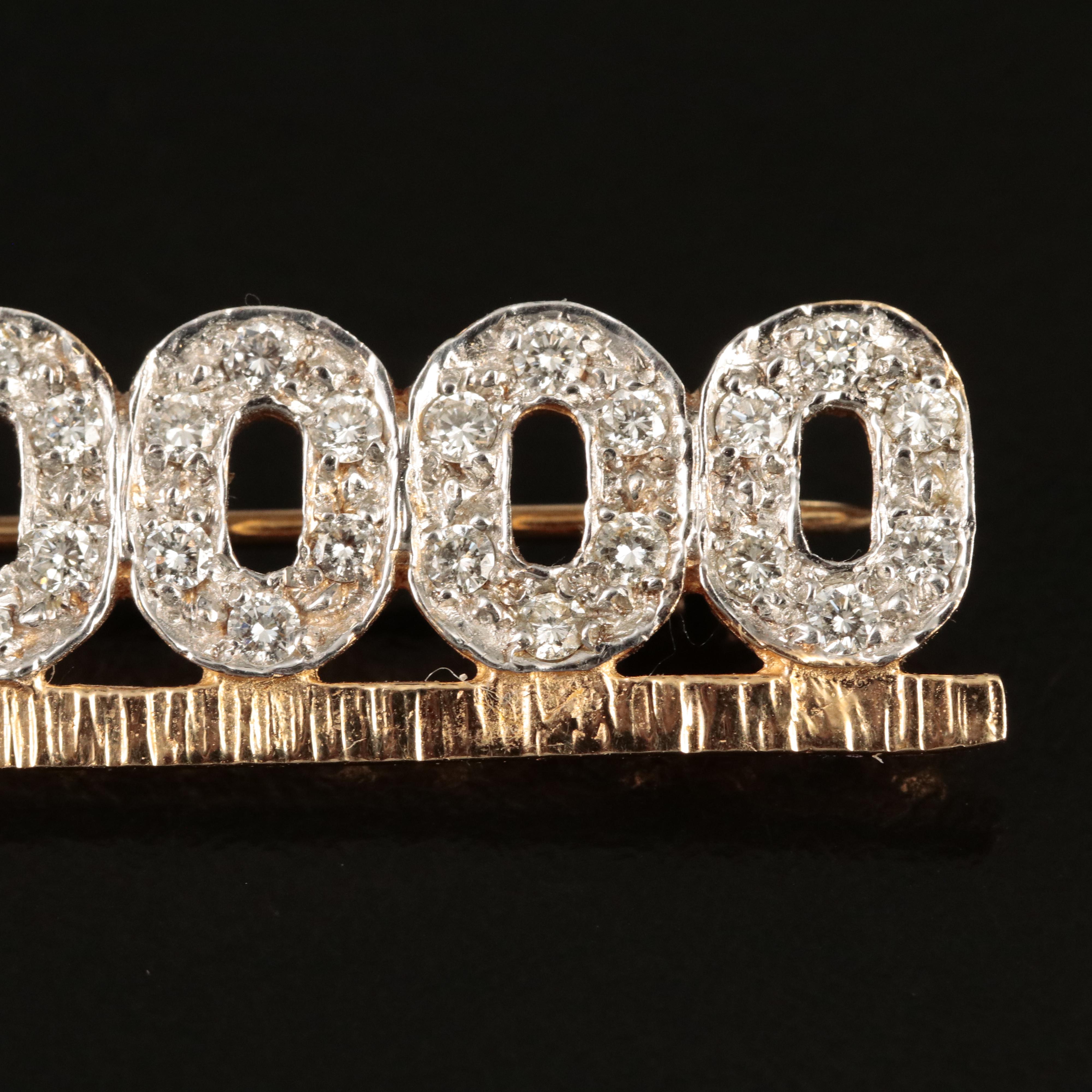 14K 0.36 CTW Diamond "$400,000" Commemorative Brooch