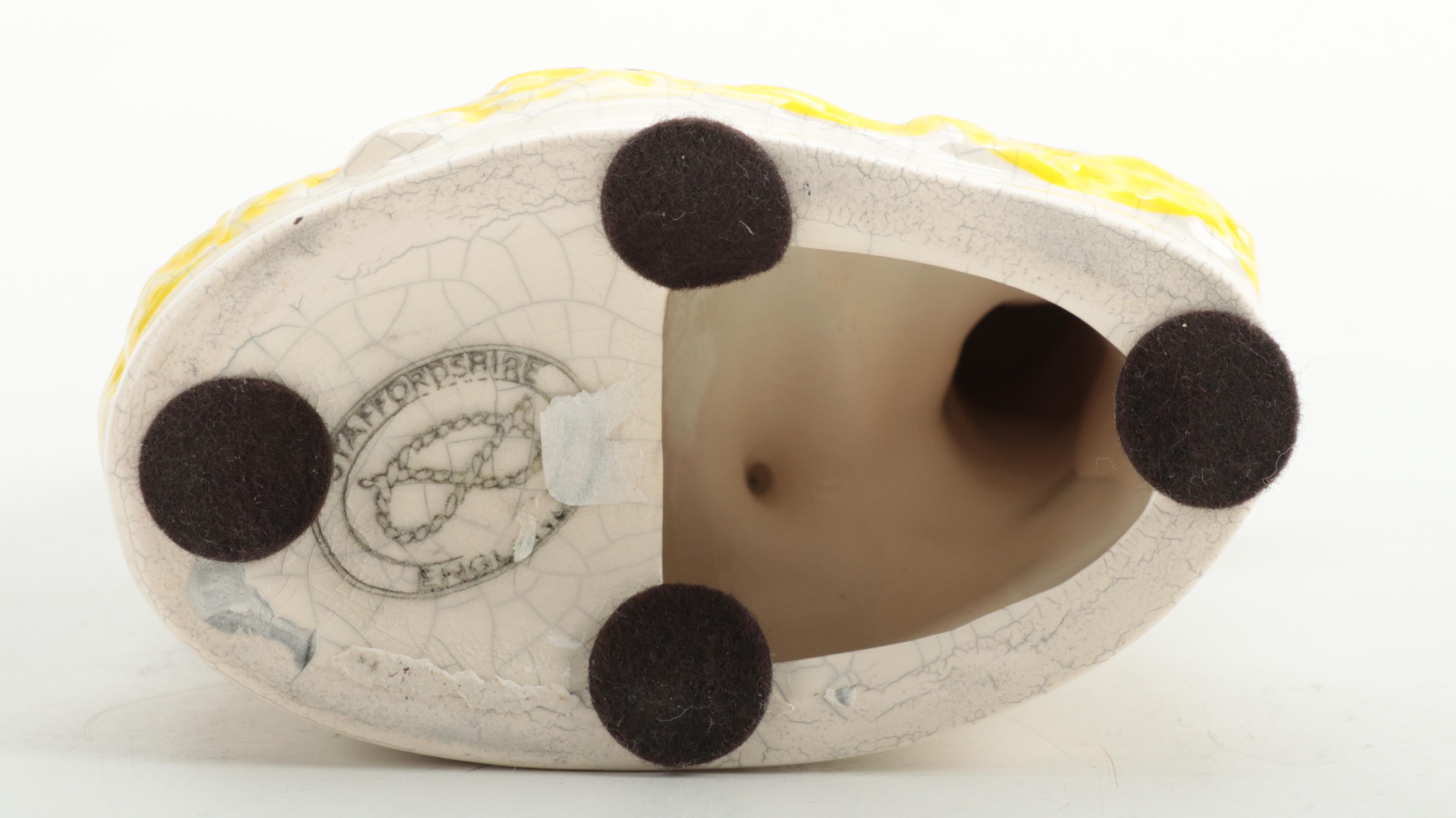 Staffordshire Flat Back Figurine, Mid-20th Century