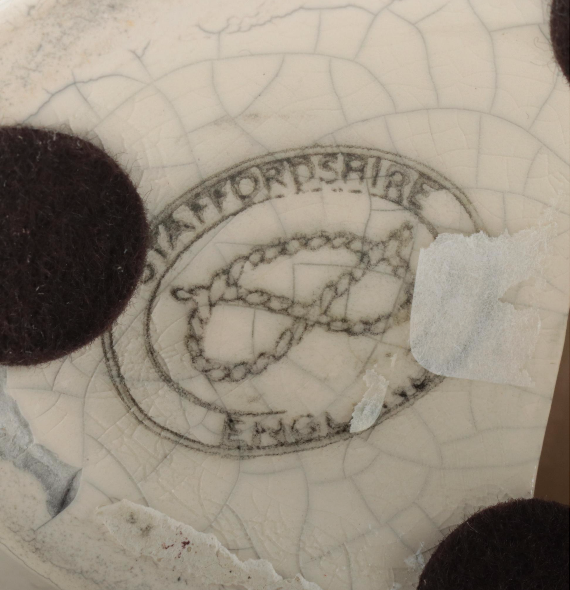 Staffordshire Flat Back Figurine, Mid-20th Century