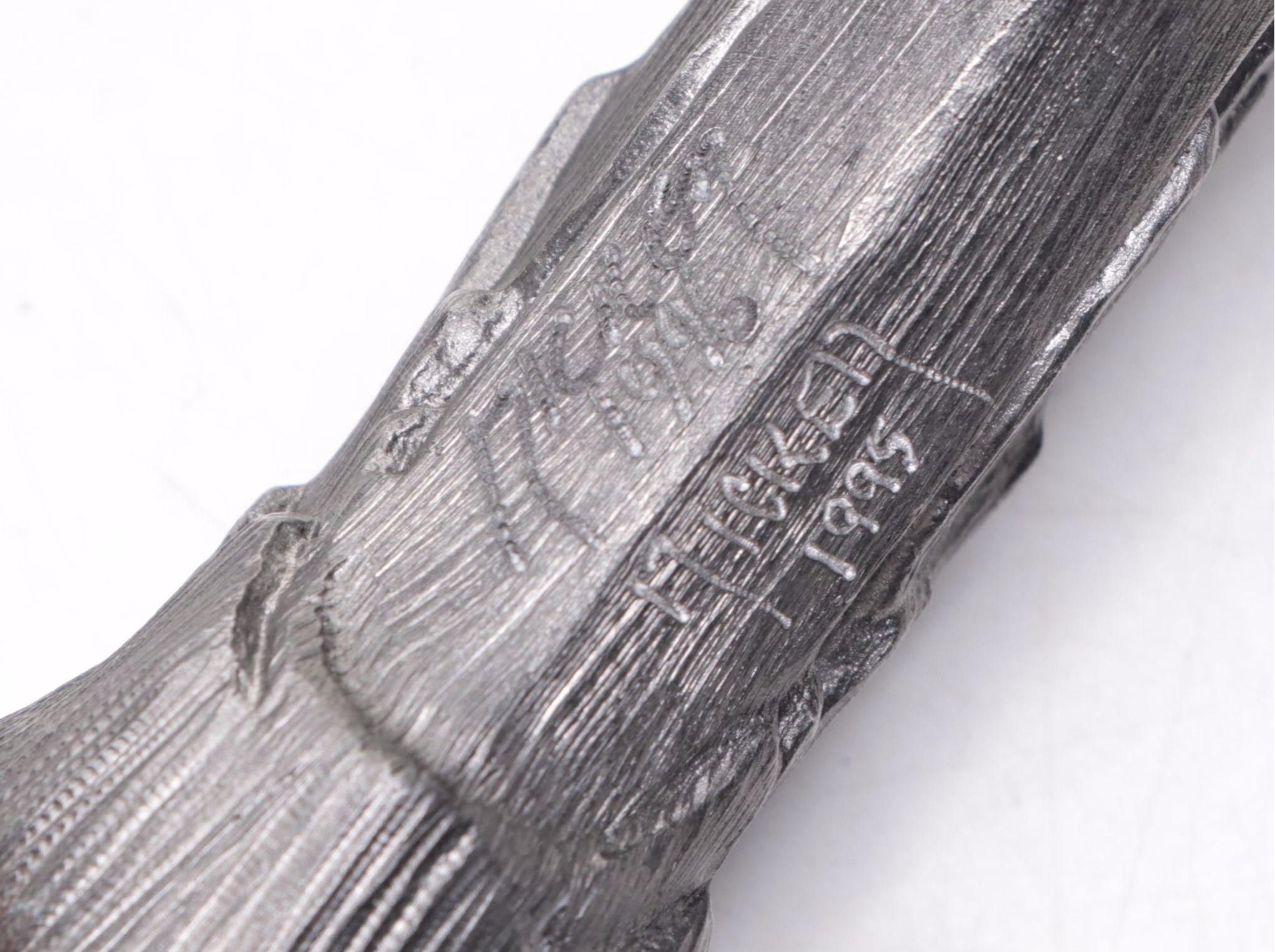 Michael Ricker Panther Head Fixed Blade Knife in Presentation Case, 1995