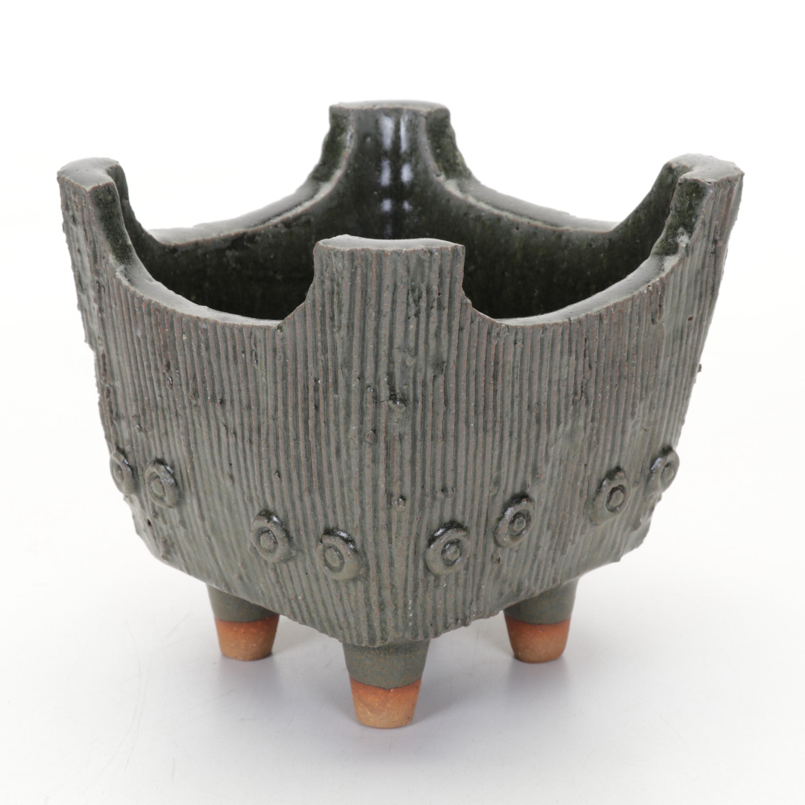 Japanese Ceramic Ikebana Planters, Mid 20th Century