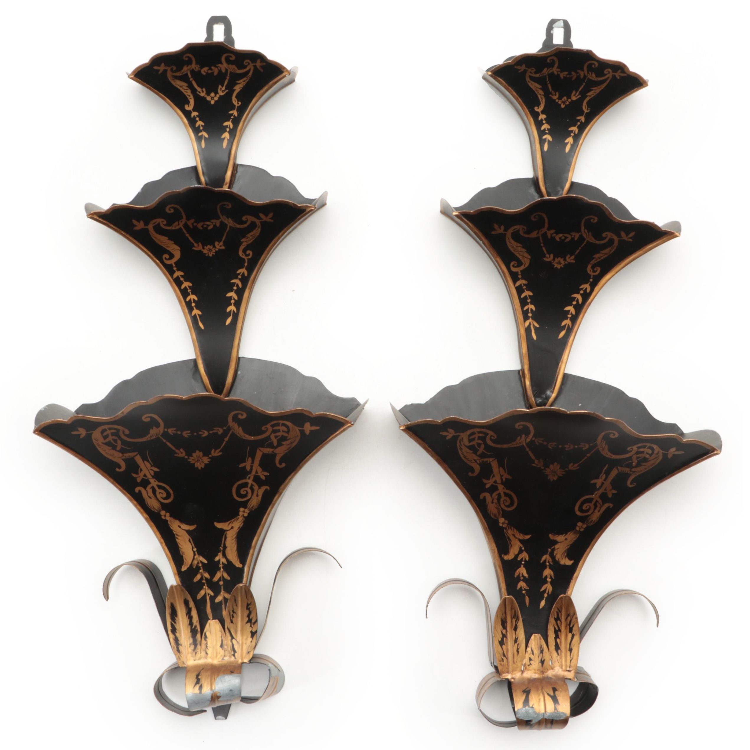 Three Tier Tole Wall Pockets