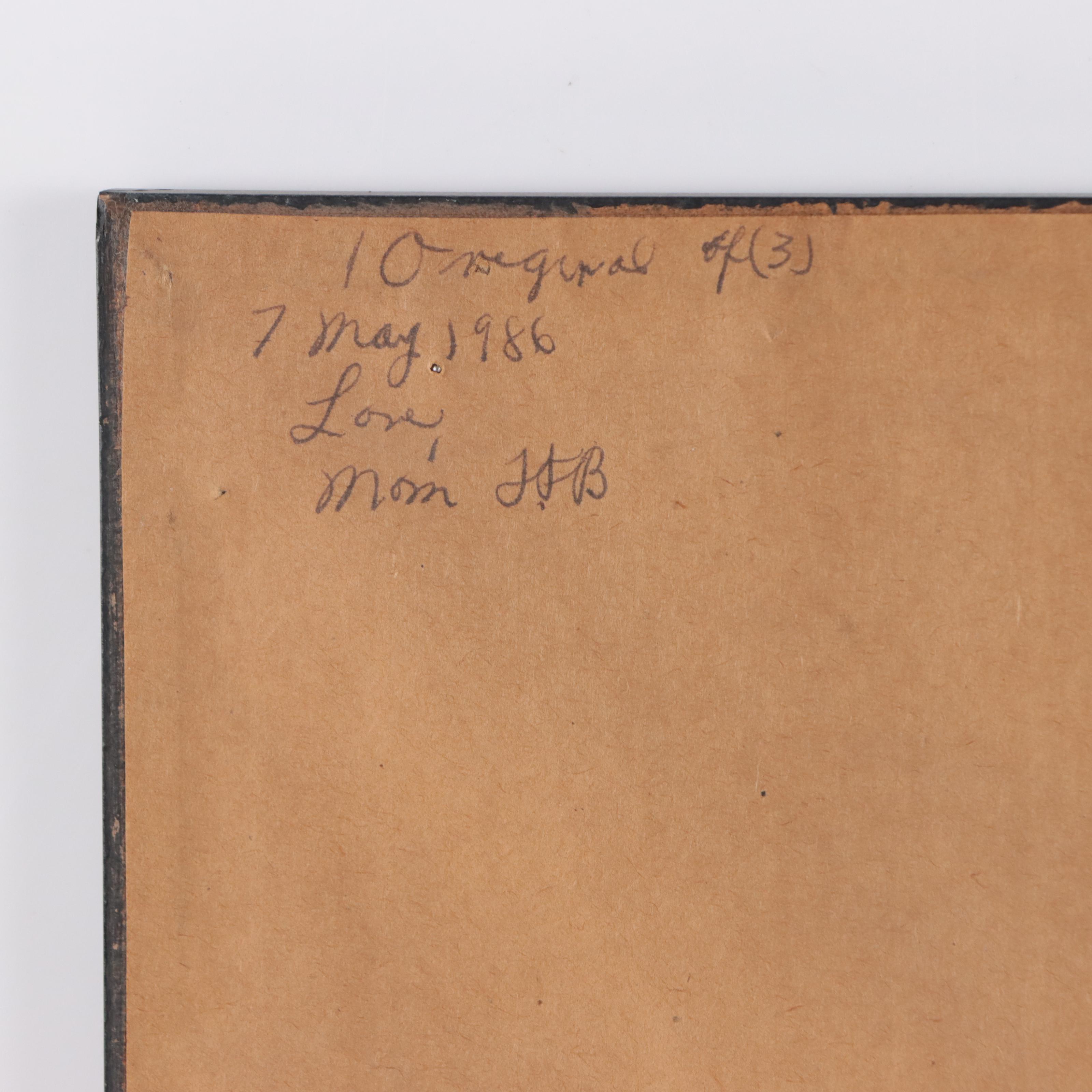 C. Bertman Mixed Media Painting of Various Fruits and Plants