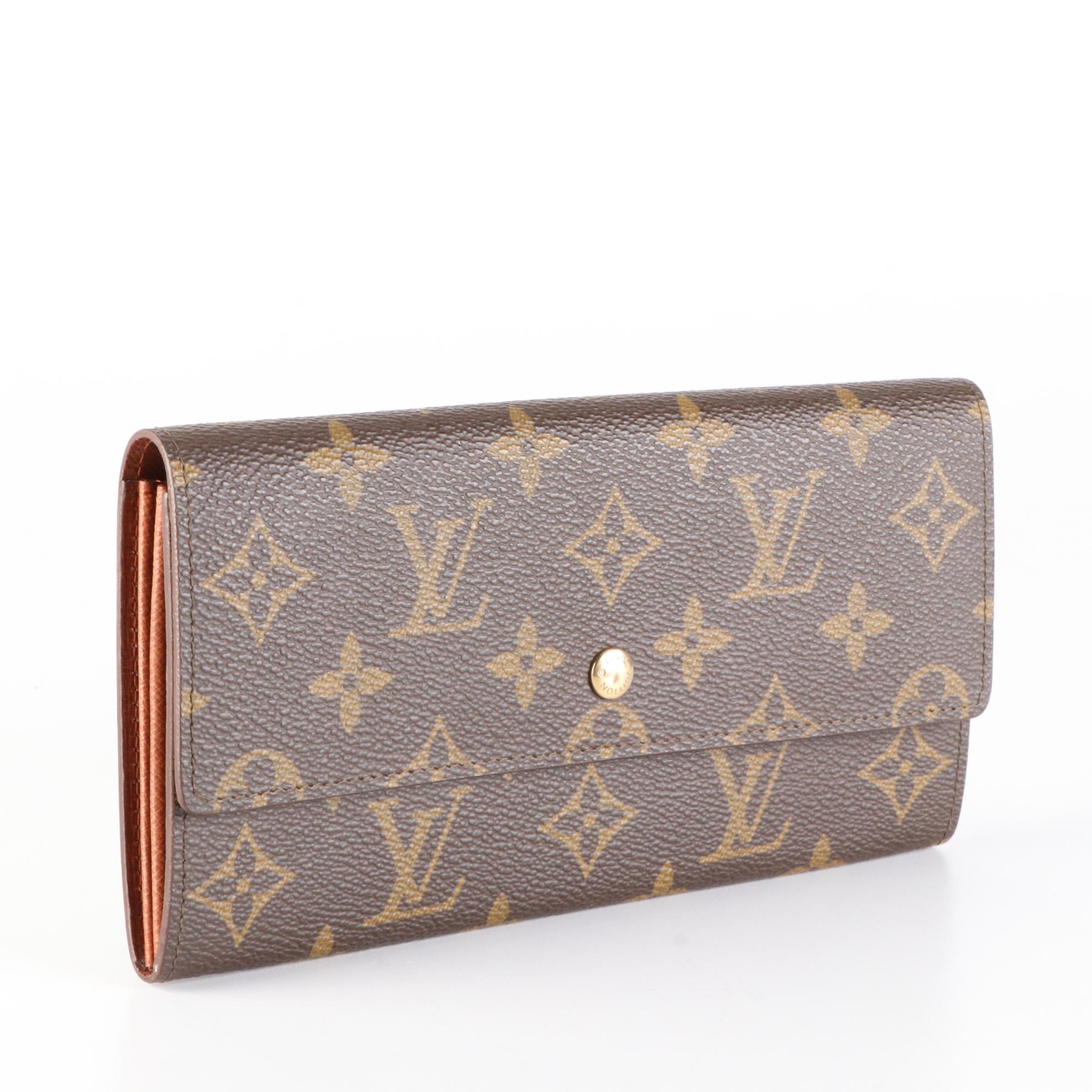 Louis Vuitton Sarah Wallet in Monogram Canvas and Leather