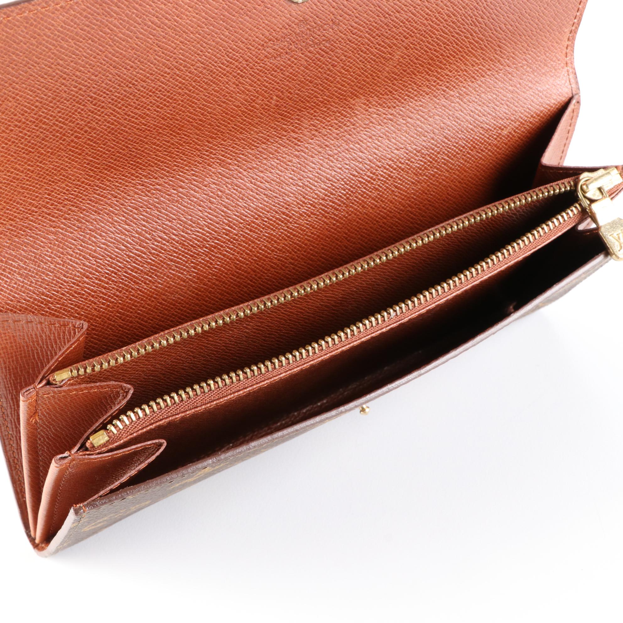 Louis Vuitton Sarah Wallet in Monogram Canvas and Leather