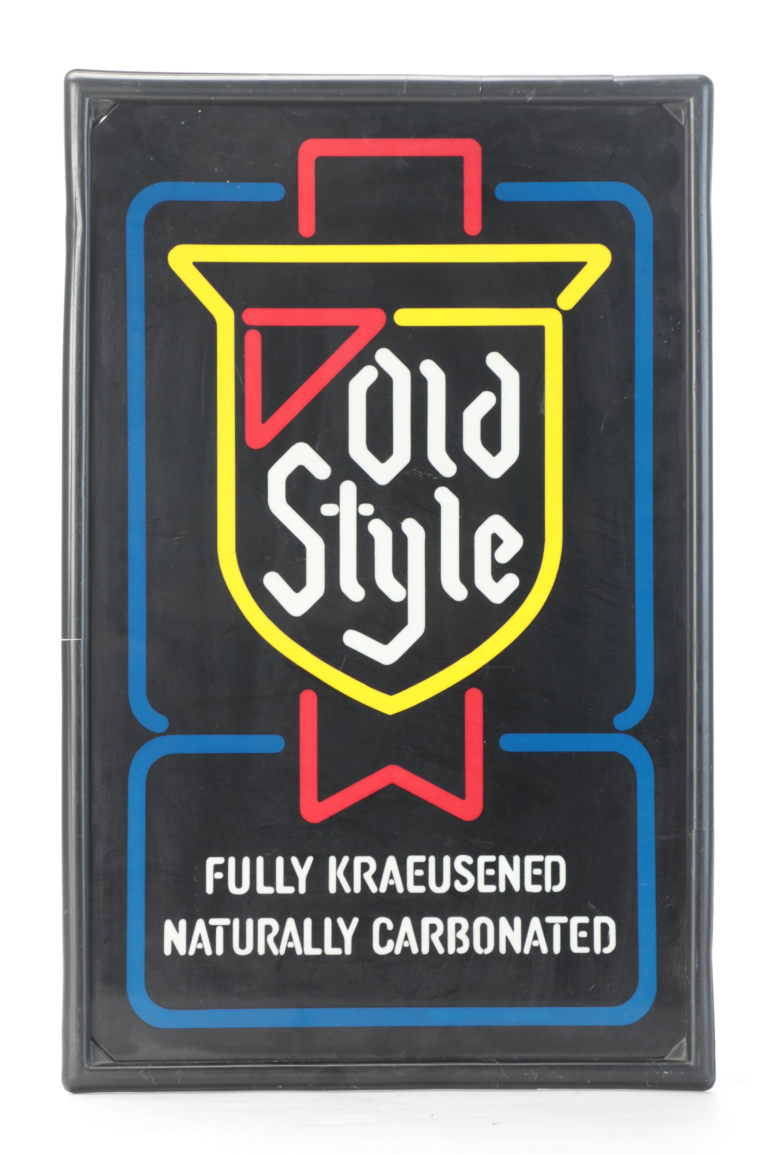 Heileman's Old Style and Mickey's Malt Liquor Illuminated Signs, Late 20th C.