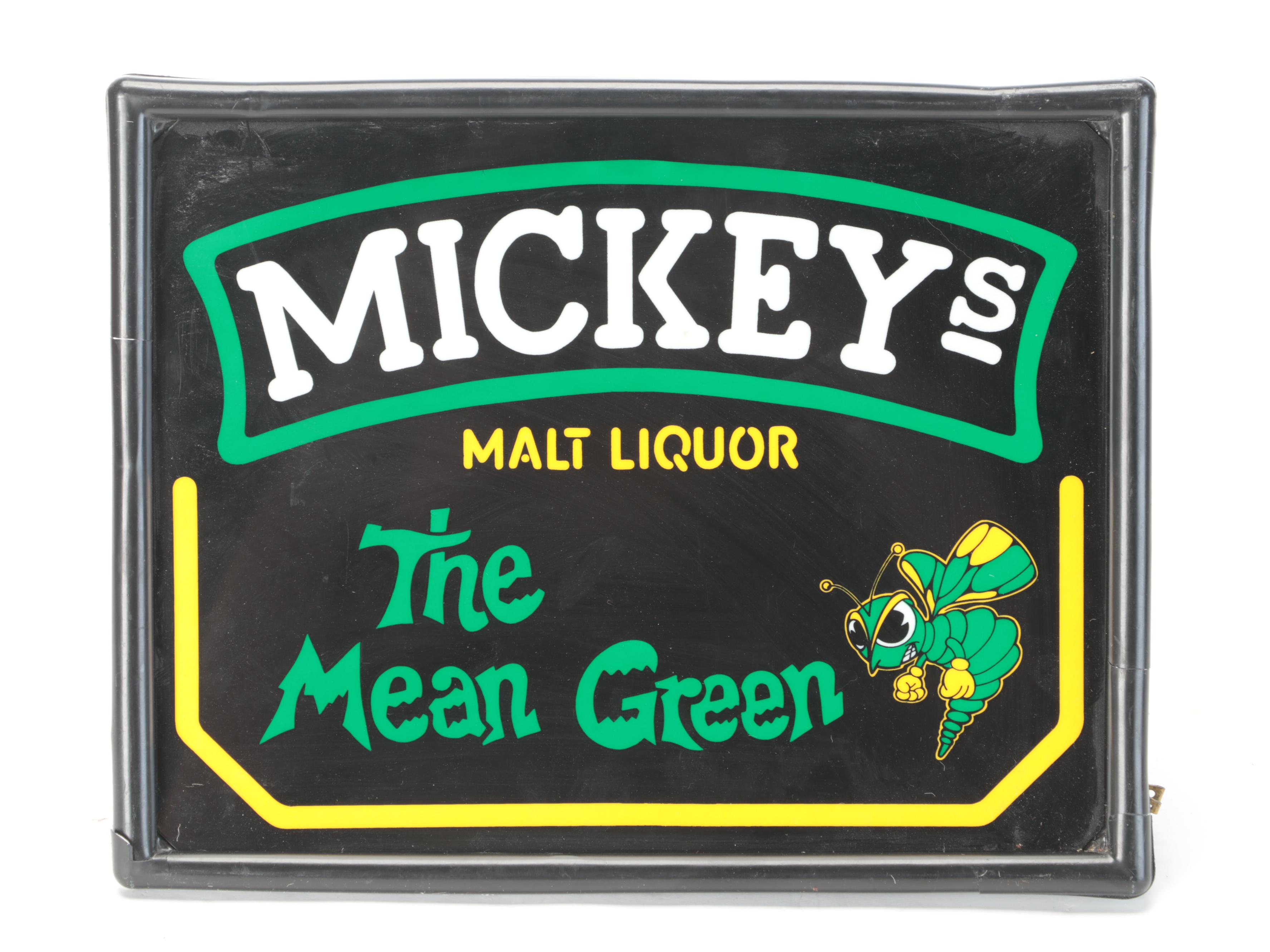 Heileman's Old Style and Mickey's Malt Liquor Illuminated Signs, Late 20th C.