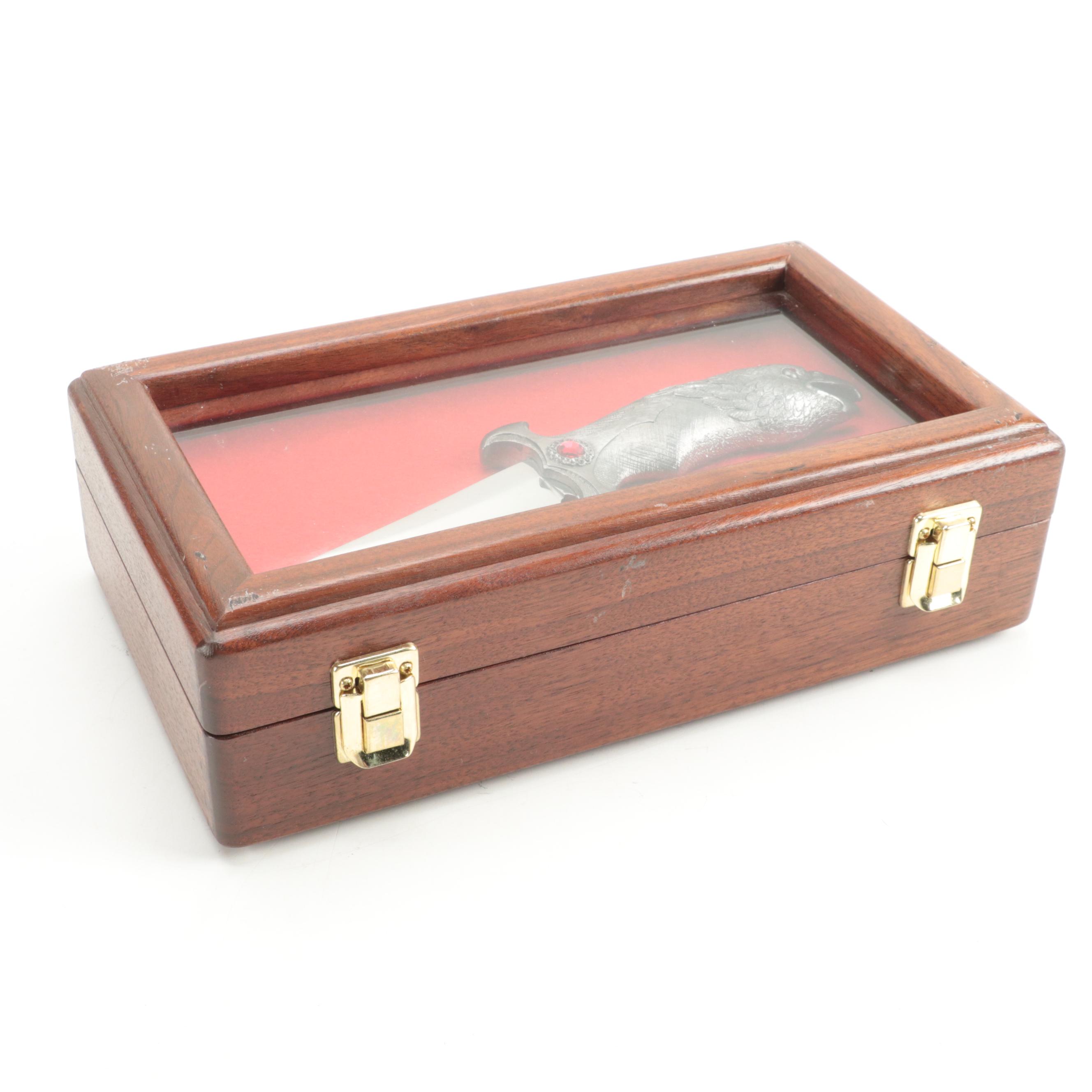 Michael Ricker Limited Edition Eagle Handle Knife in Presentation Case, 1998