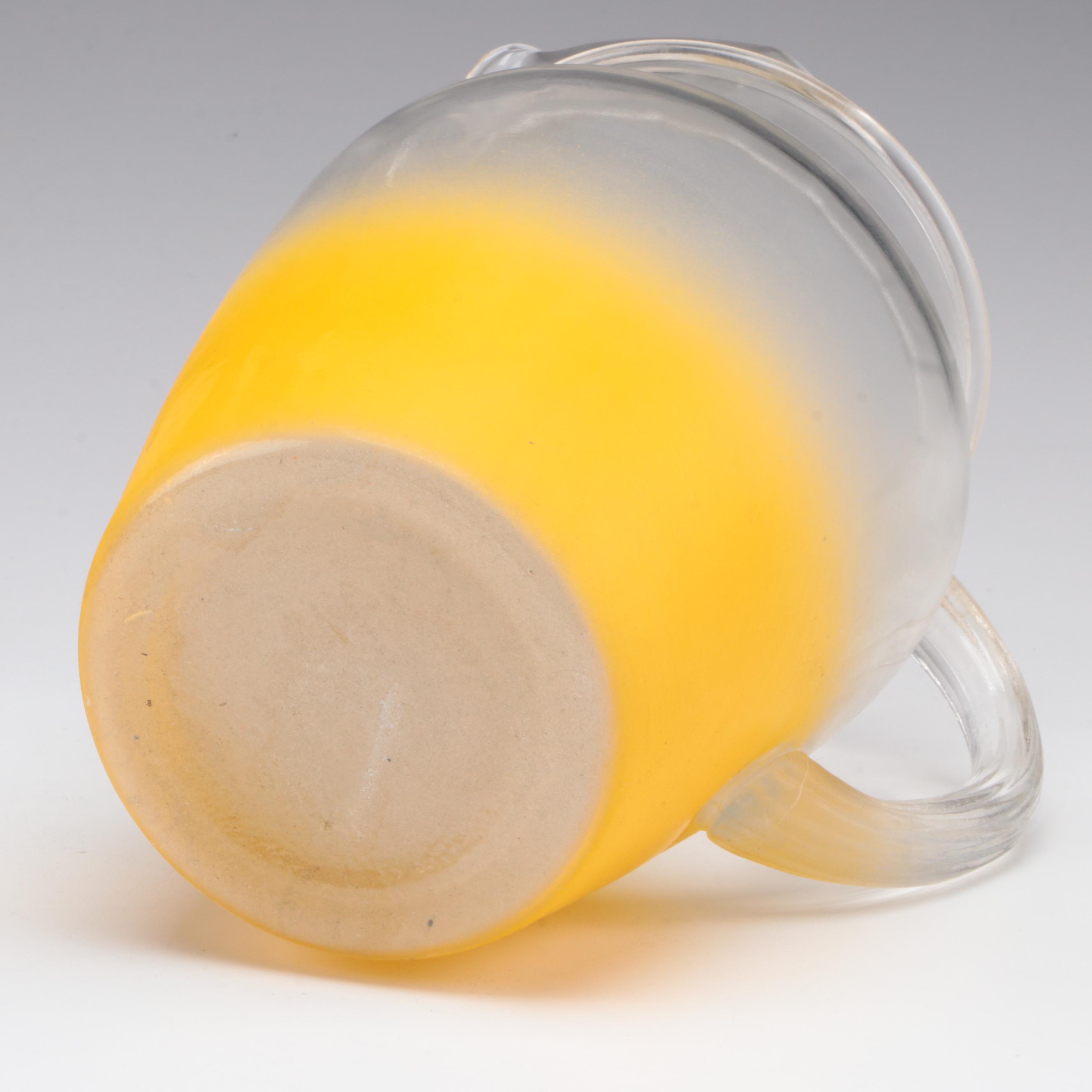 Libbey Glass Co. "Satin" Pitcher and Tumblers