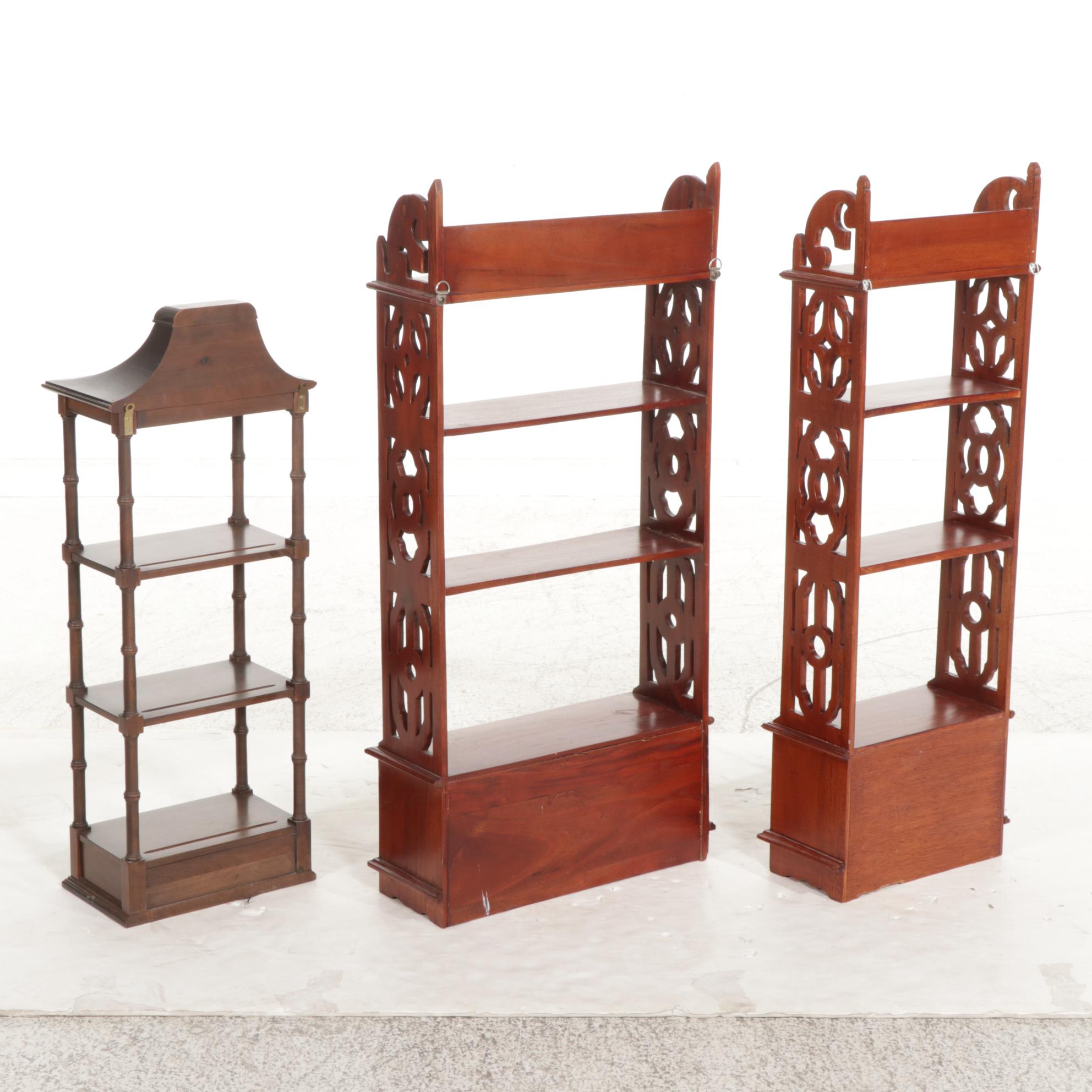 Three Hanging Display Shelves, 21st Century