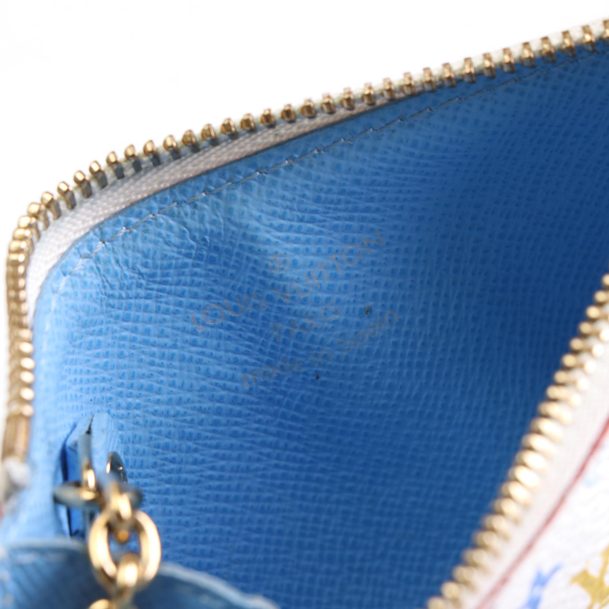 Louis Vuitton x Murakami Pochette Clés in White Multicolore Monogram Canvas