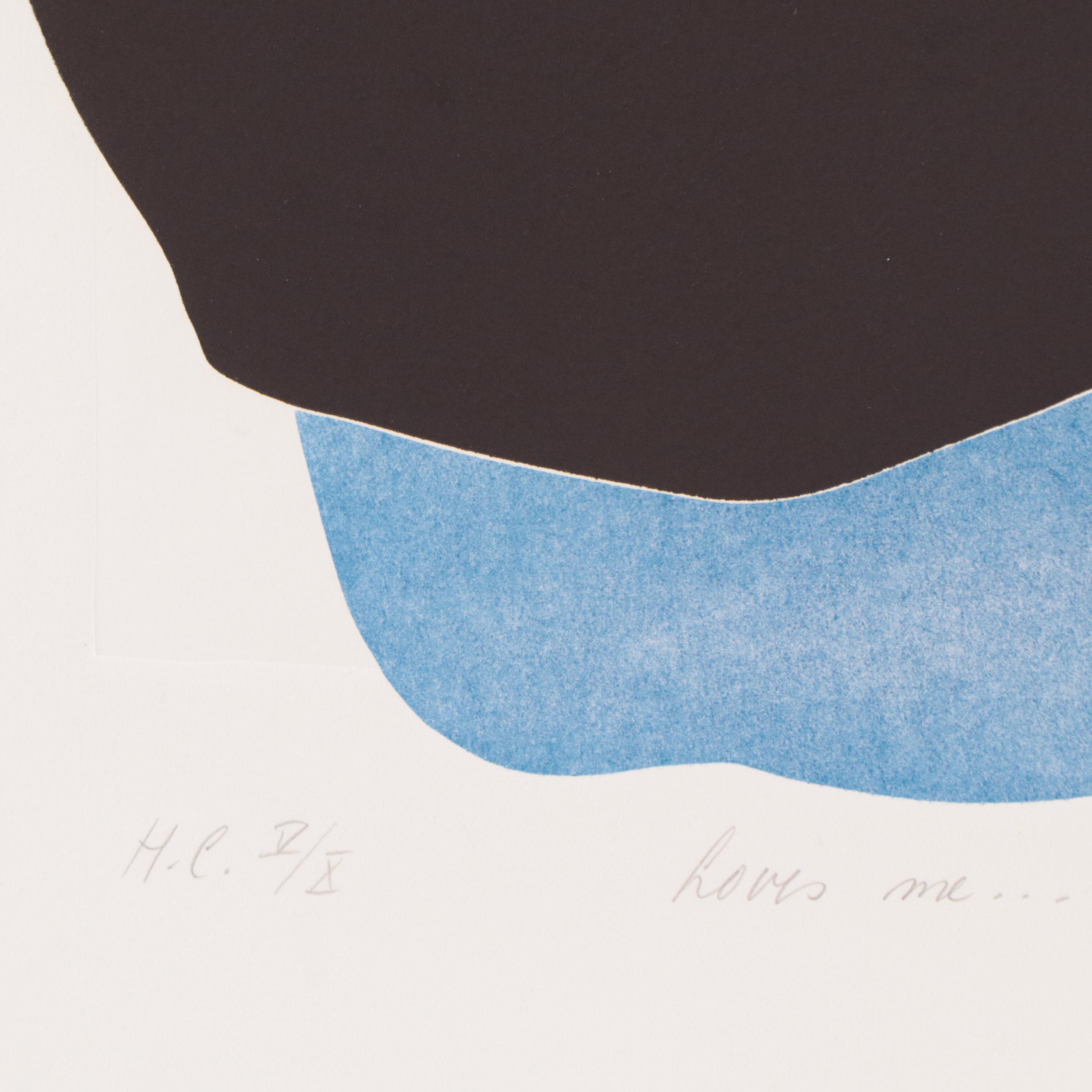 Thom De Jong Etching With Aquatint of Seated Figure "Loves Me...Loves Me Not..."