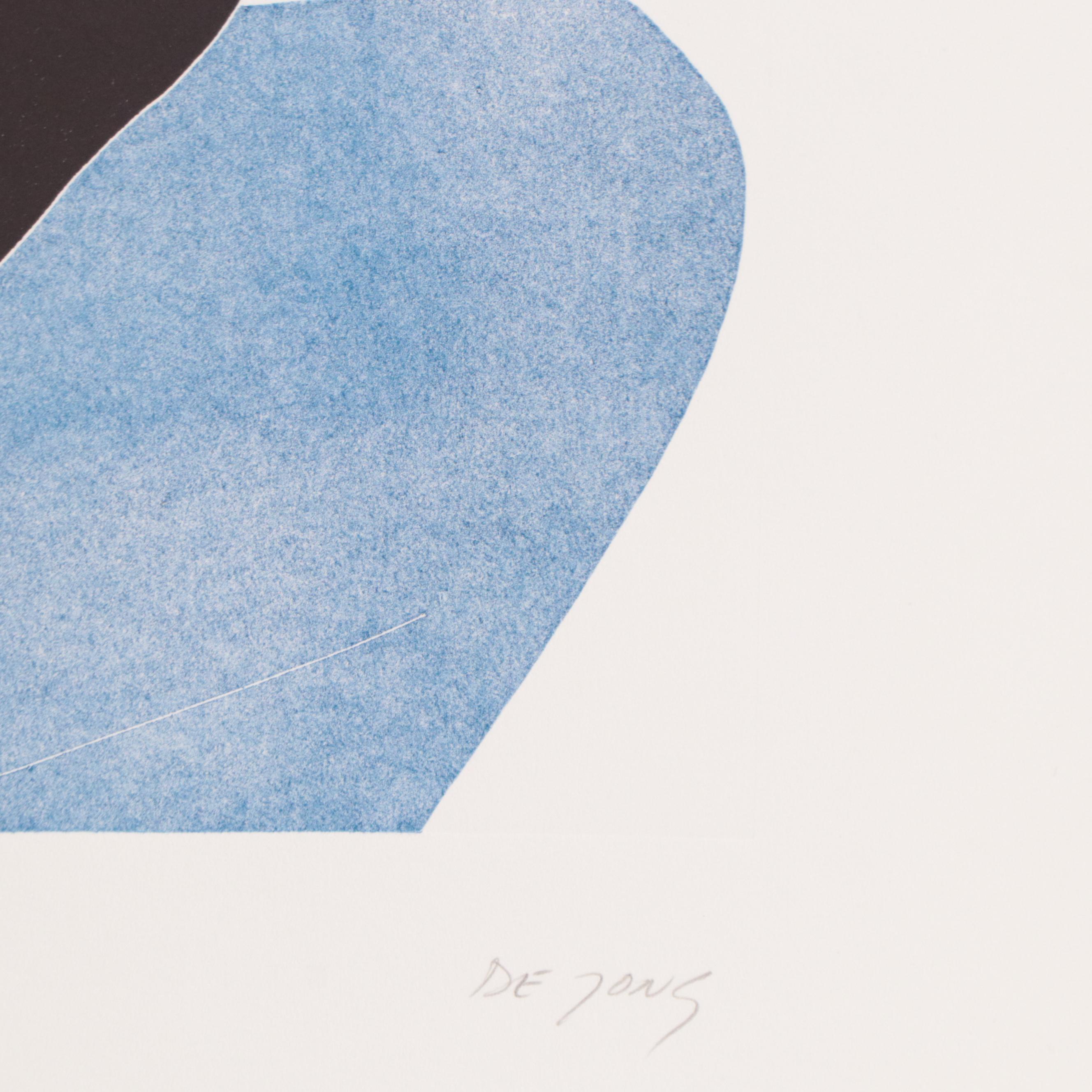 Thom De Jong Etching With Aquatint of Seated Figure "Loves Me...Loves Me Not..."