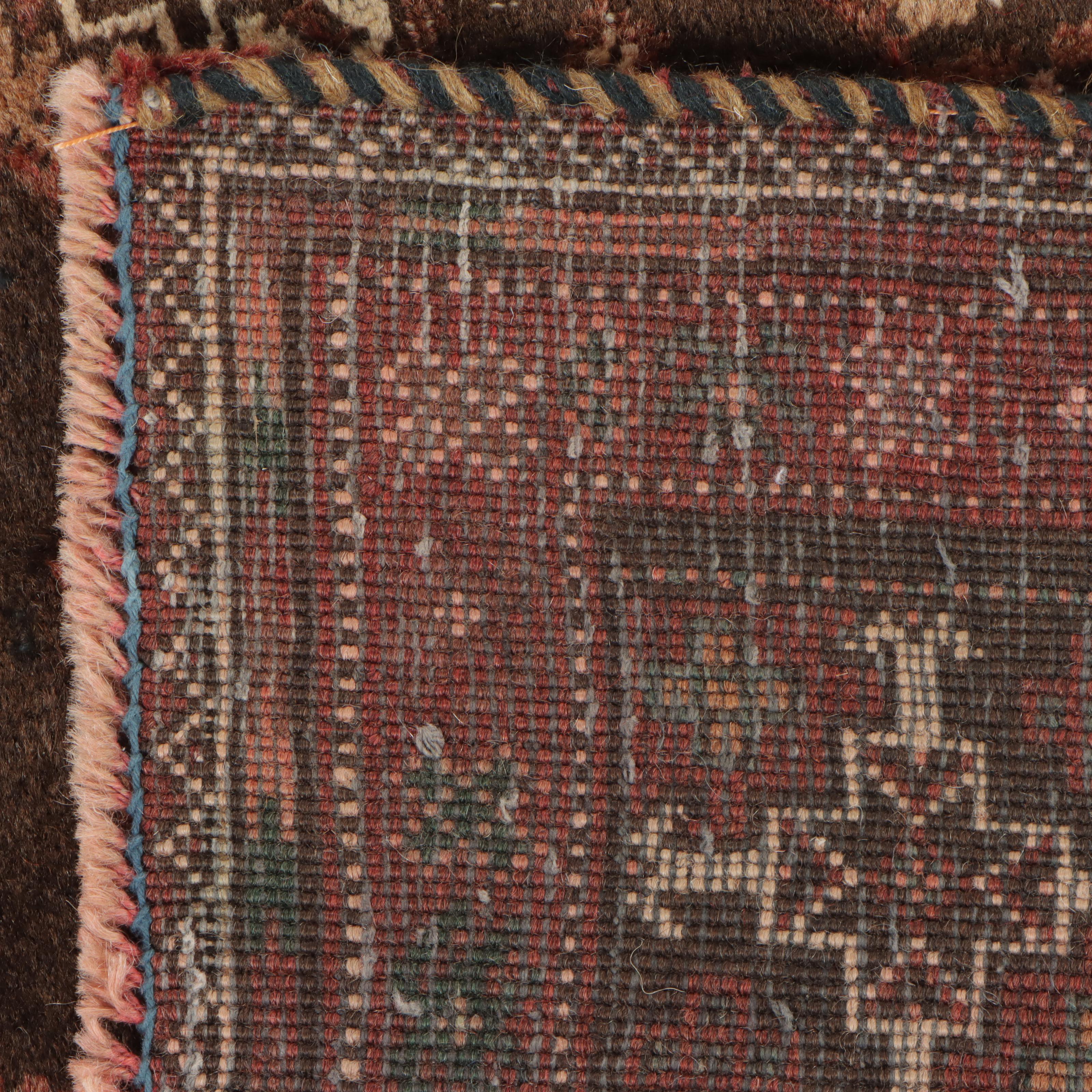 3'11 x 9'1 Hand-Knotted Afghan Turkmen Long Rug